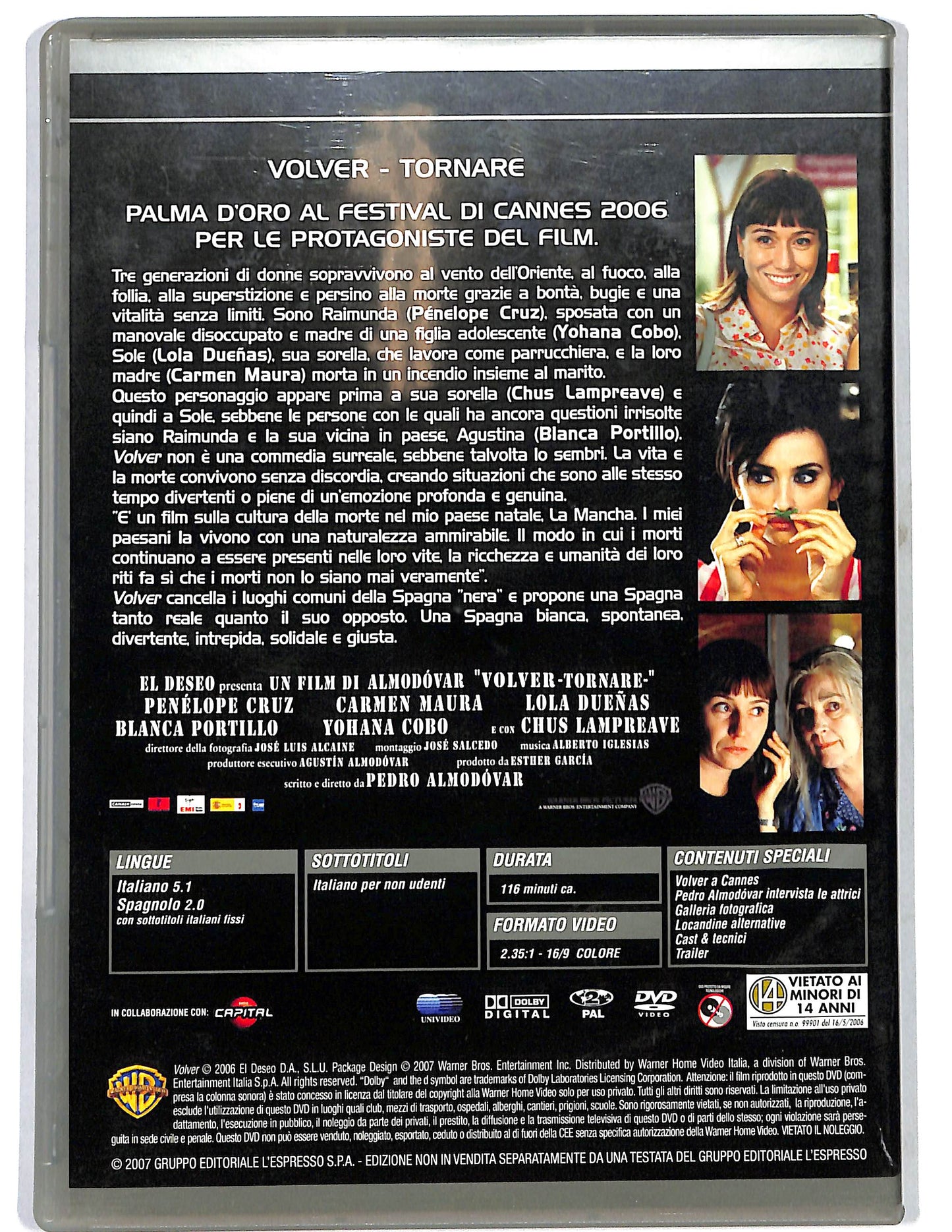 EBOND Volver tornare EDITORIALE DVD DB774340
