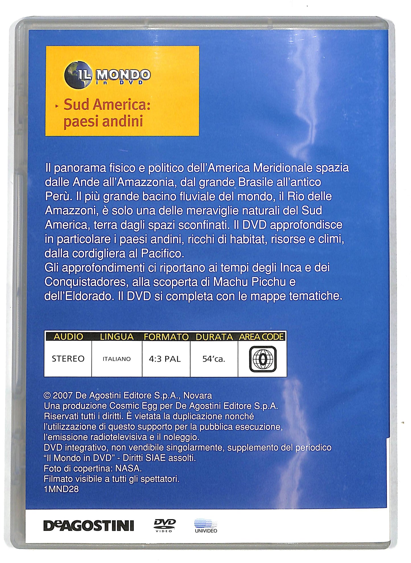 EBOND Il Mondo in - Sud America Paesi andini vol.28 EDITORIALE DVD DB774355