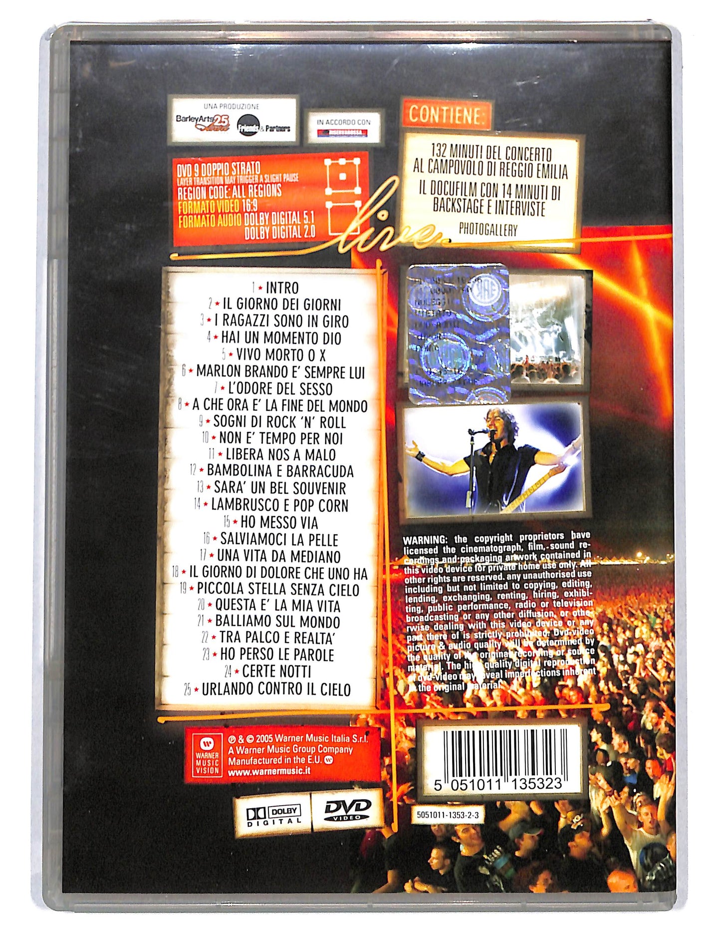 EBOND Ligabue - Campovolo (10-09-05)Reggio Emilia DVD DB774527