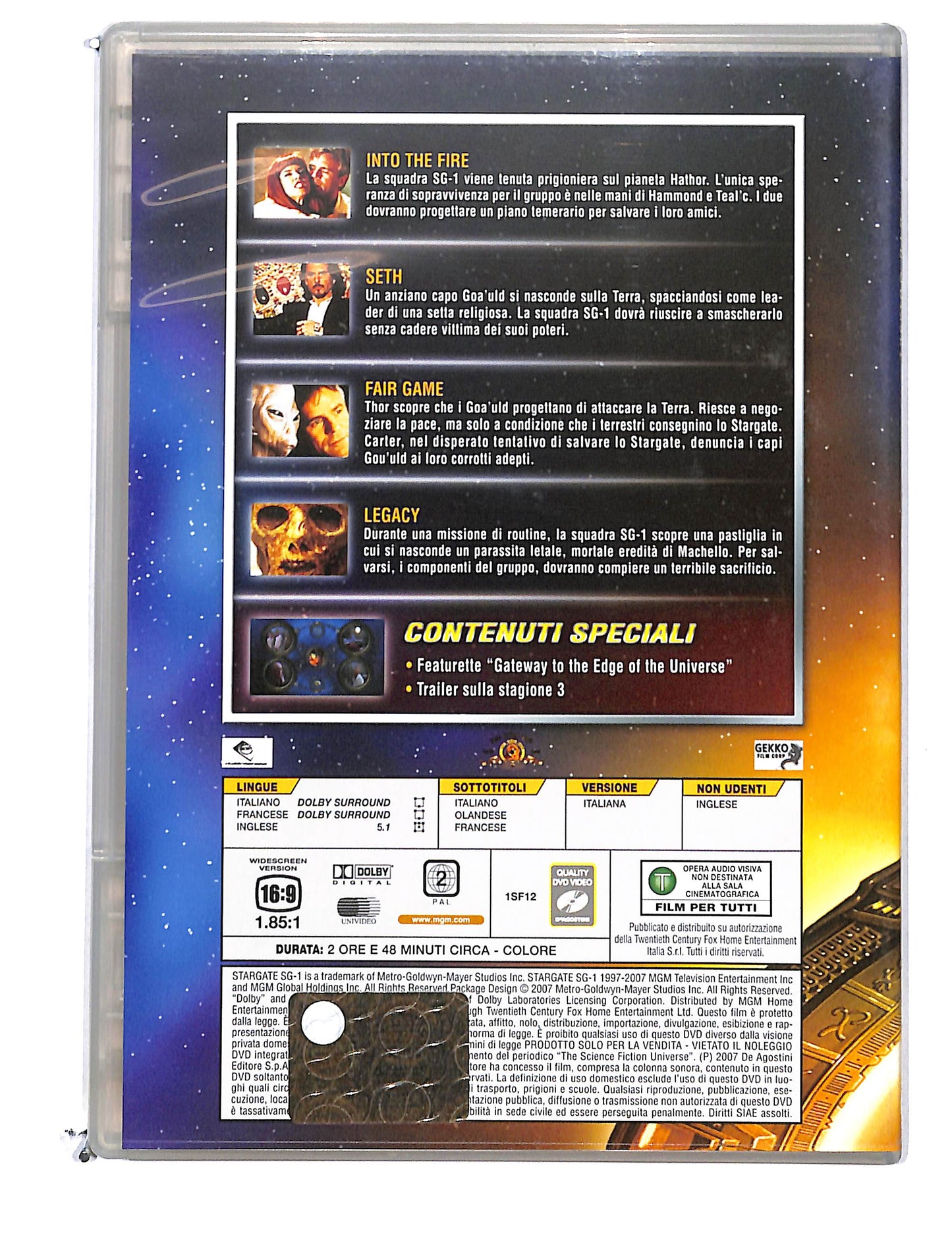 EBOND Stargate SG-1 dvd odissey file 46-49 EDITORIALE DVD DB774702