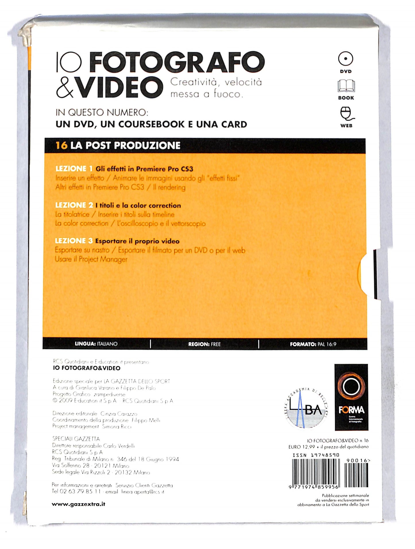 EBOND Io Fotografo & Video vol.16 la post produzione+libro DVD DB774727