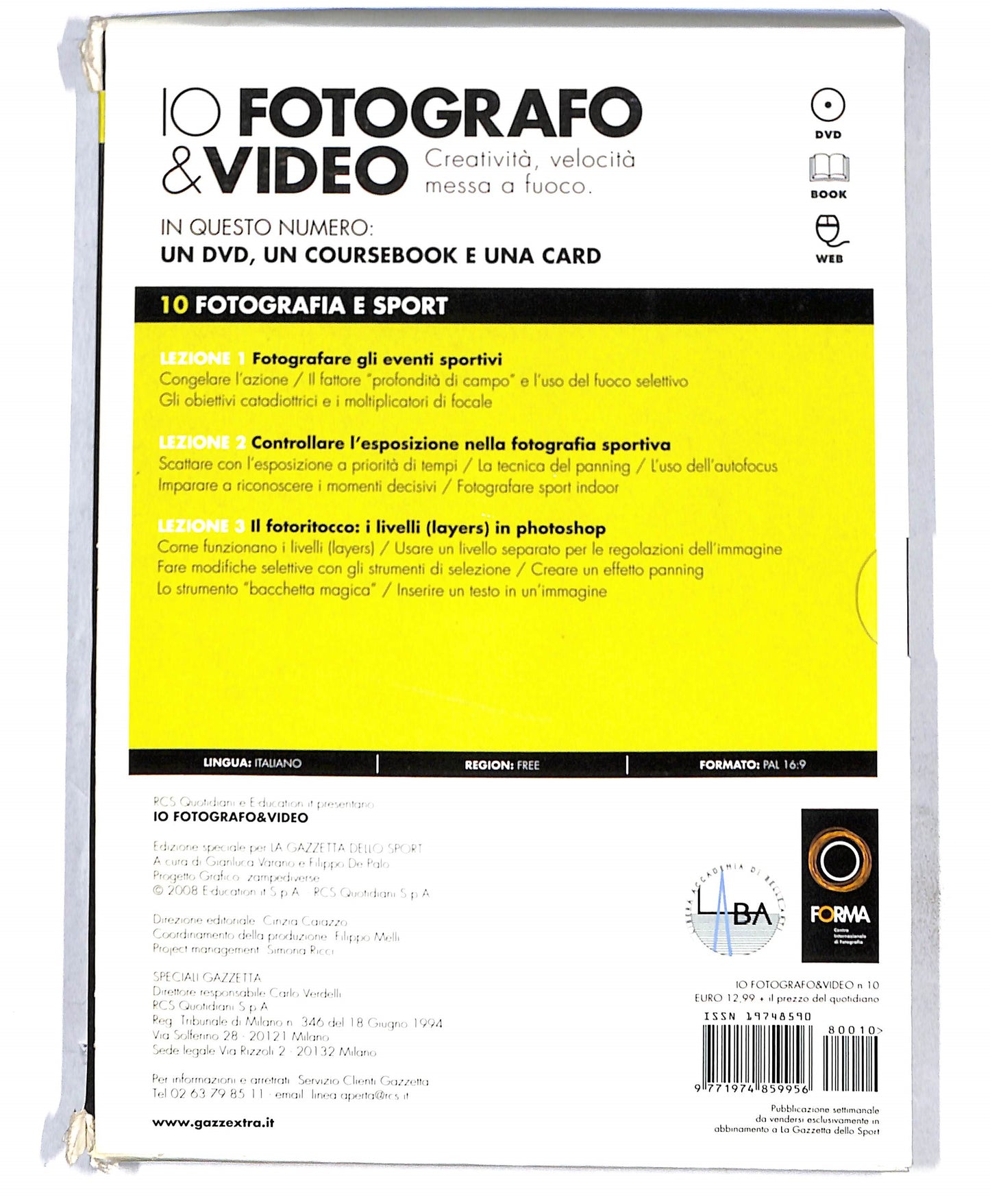 EBOND Io Fotografo & Video vol.10 Fotografia e sport + libro DVD DB774731