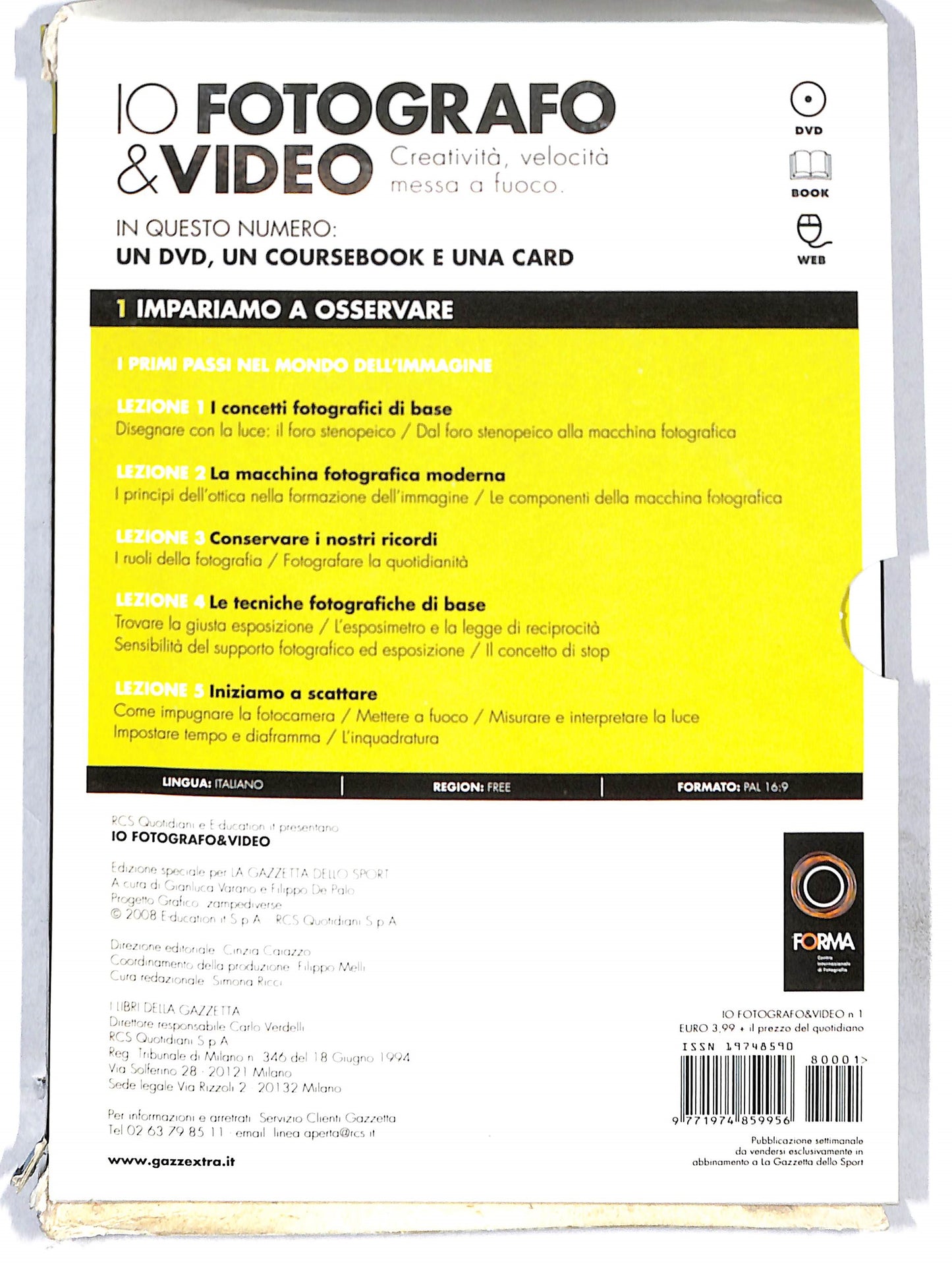 EBOND Io Fotografo & Video vol.1 Impariamo a osservare +DVD DB774734