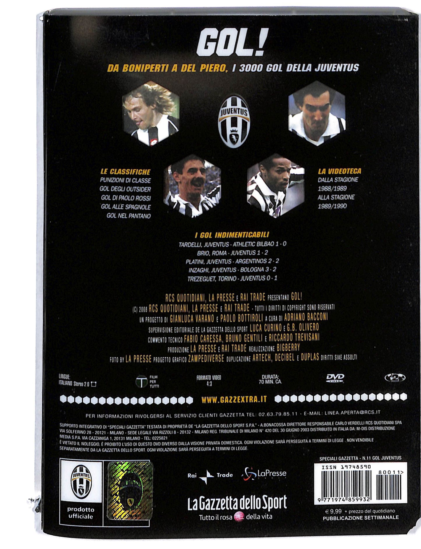 EBOND Gol! da Boniperti a del Piero vol.11 EDITORIALE DVD DB774737