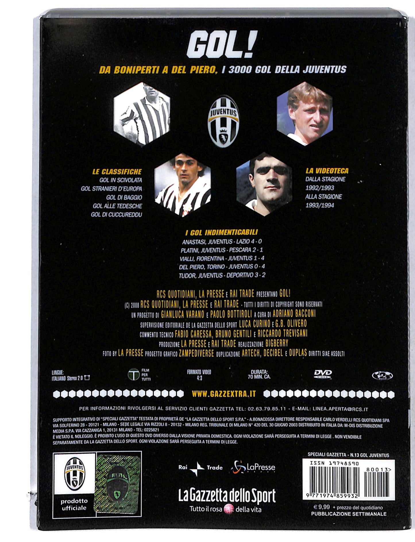 EBOND Gol!Da Boniperti a Del Piero vol. 13 EDITORIALE DVD DB774739