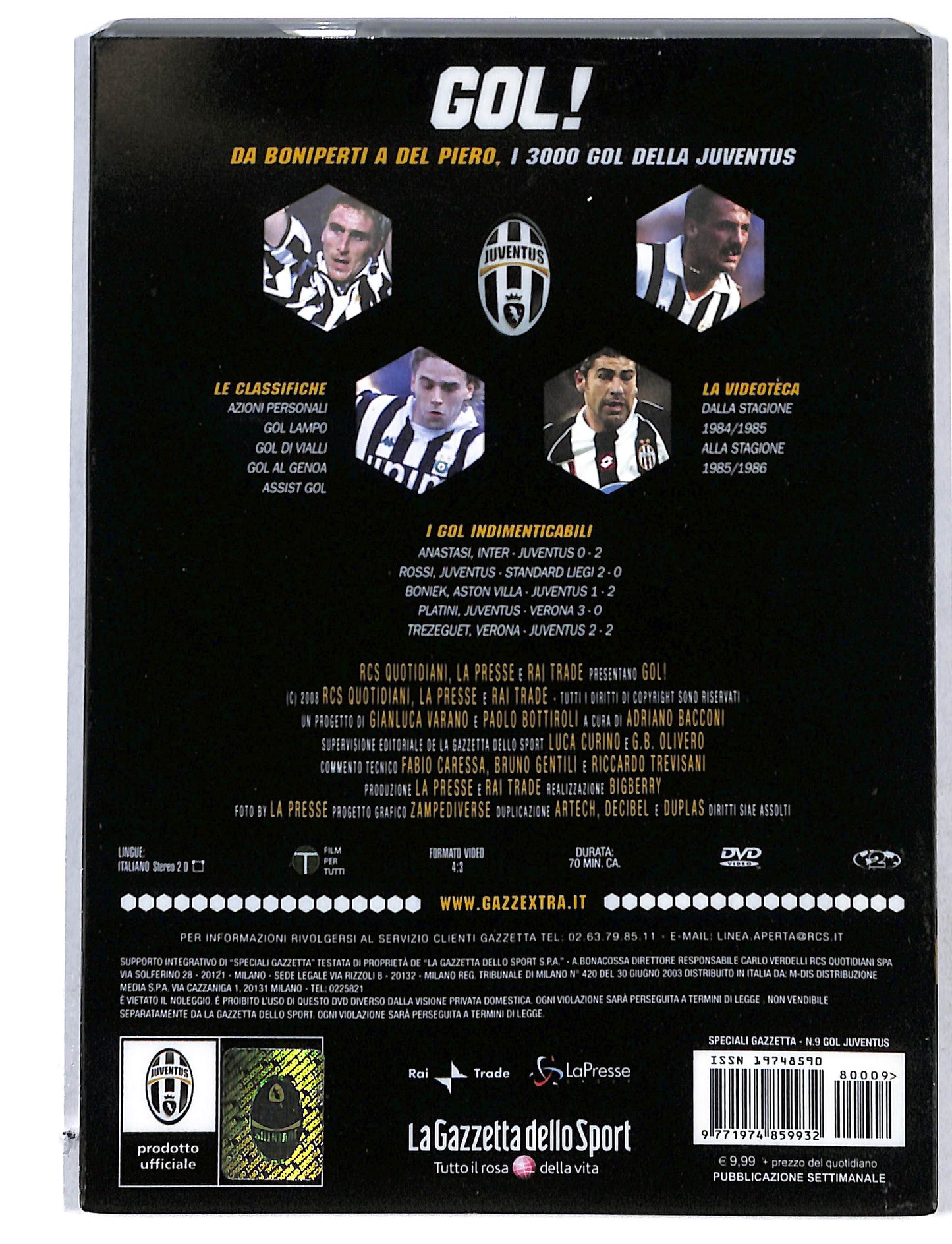 EBOND Gol!Da Boniperti a Del Piero vol.9 EDITORIALE DVD DB774742