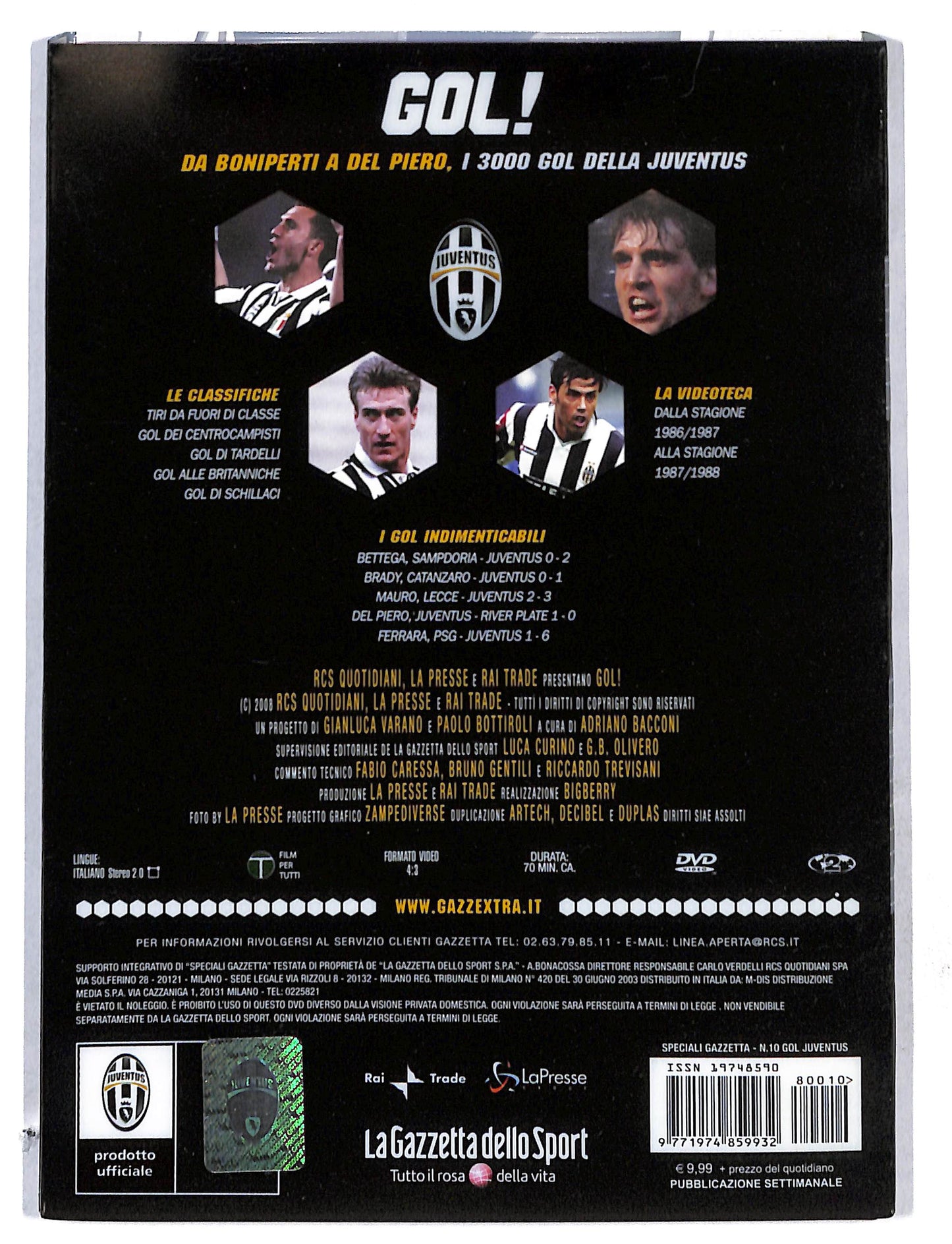 EBOND Gol!Da Boniperti a Del Piero vol.10 EDITORIALE DVD DB774743