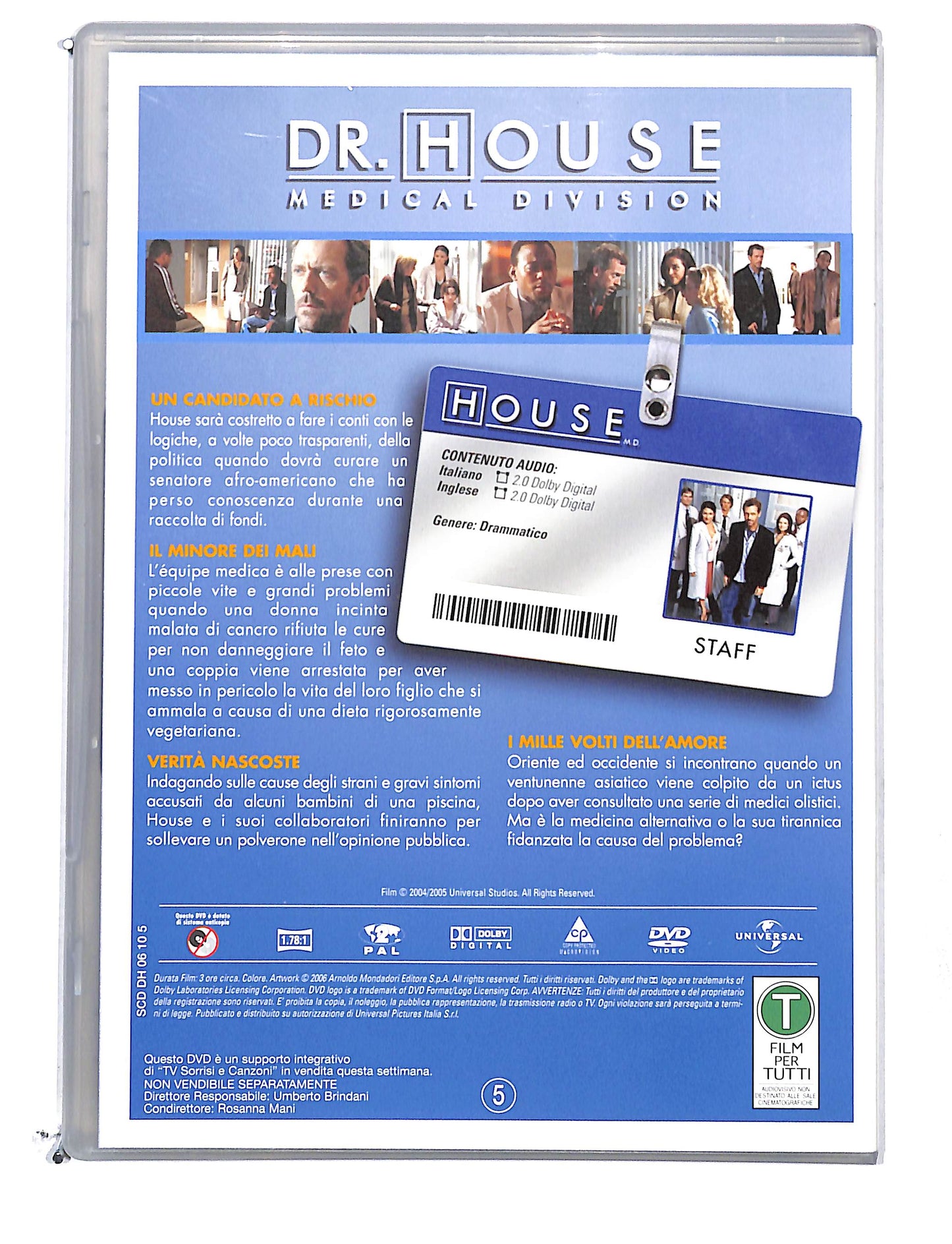 EBOND Dr house stagione uno disco 5 episodi 17 a 20 DVD DB774765
