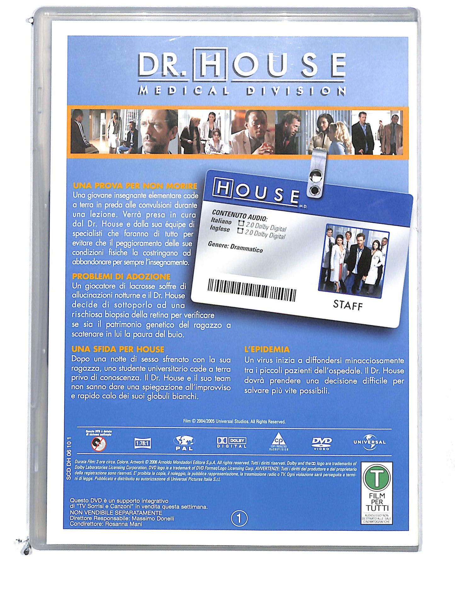EBOND Dr house stagione uno disco 1 eps 1- 4 DVD DB774767