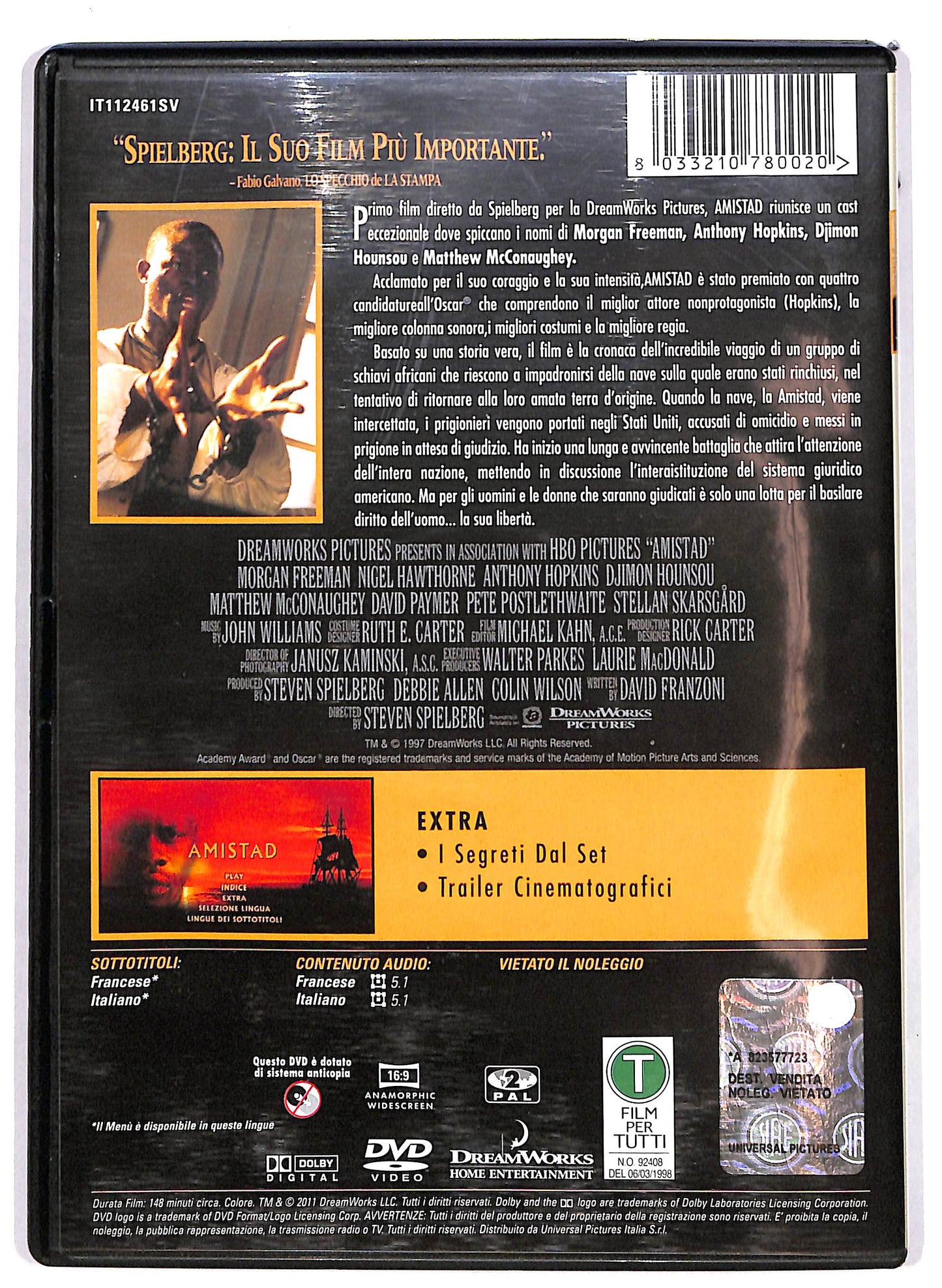 EBOND Amistad DVD DB774802