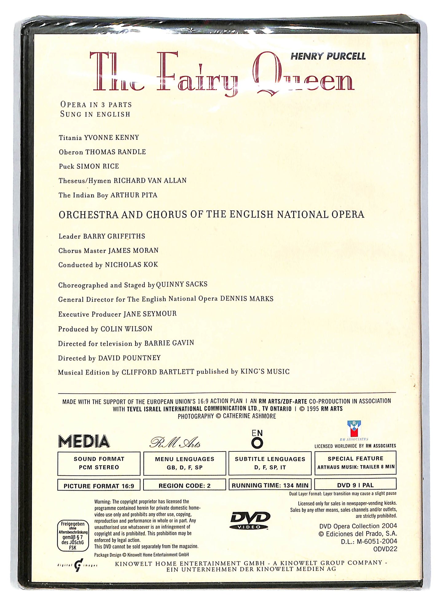 EBOND Dvd Opera Collection -The Fairy Queen + Fascicolo EDITORIALE DVD DB775004