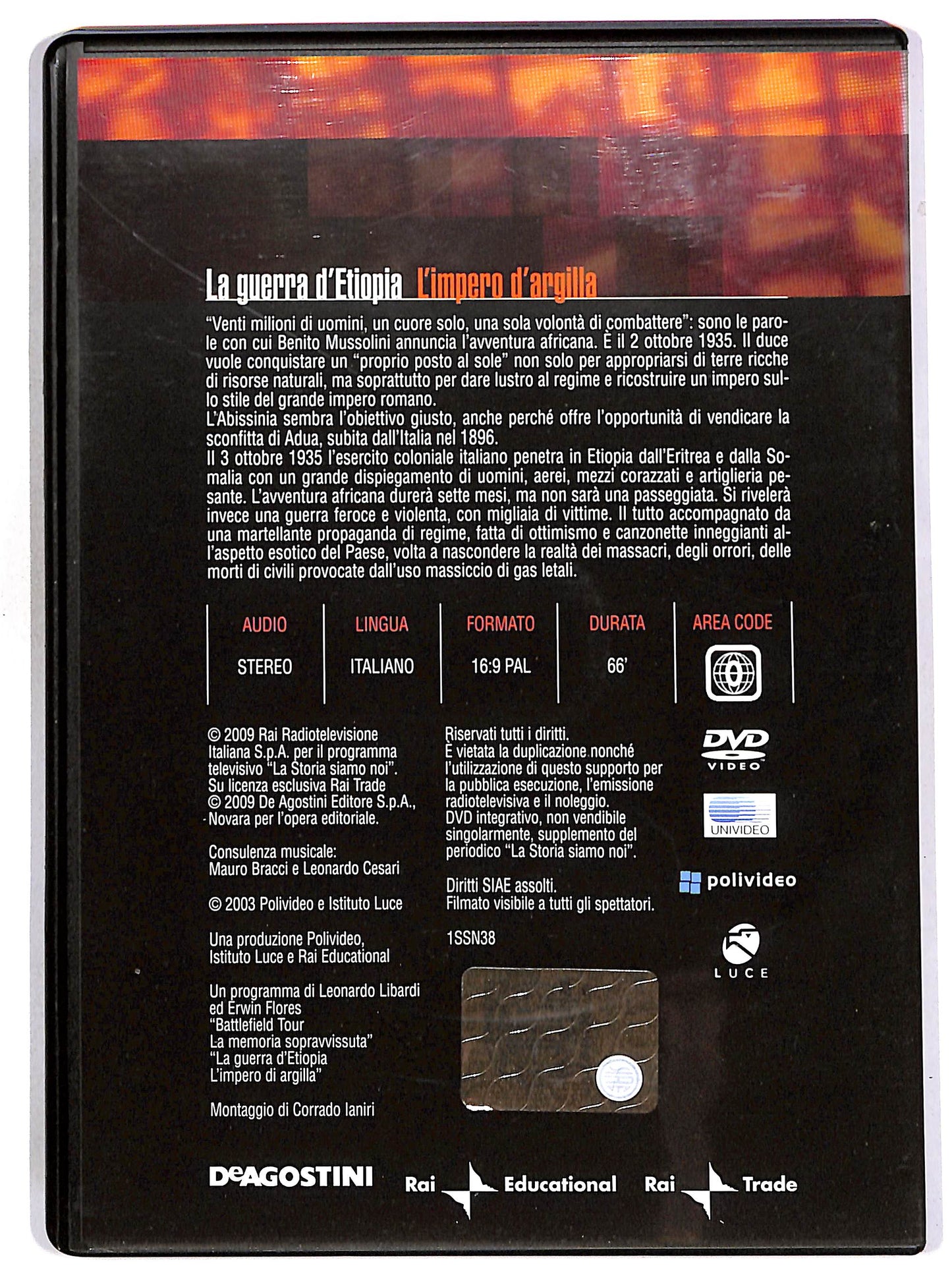 EBOND La guerra d'Etiopia - L'impero d'argilla EDITORIALE DVD DB775325