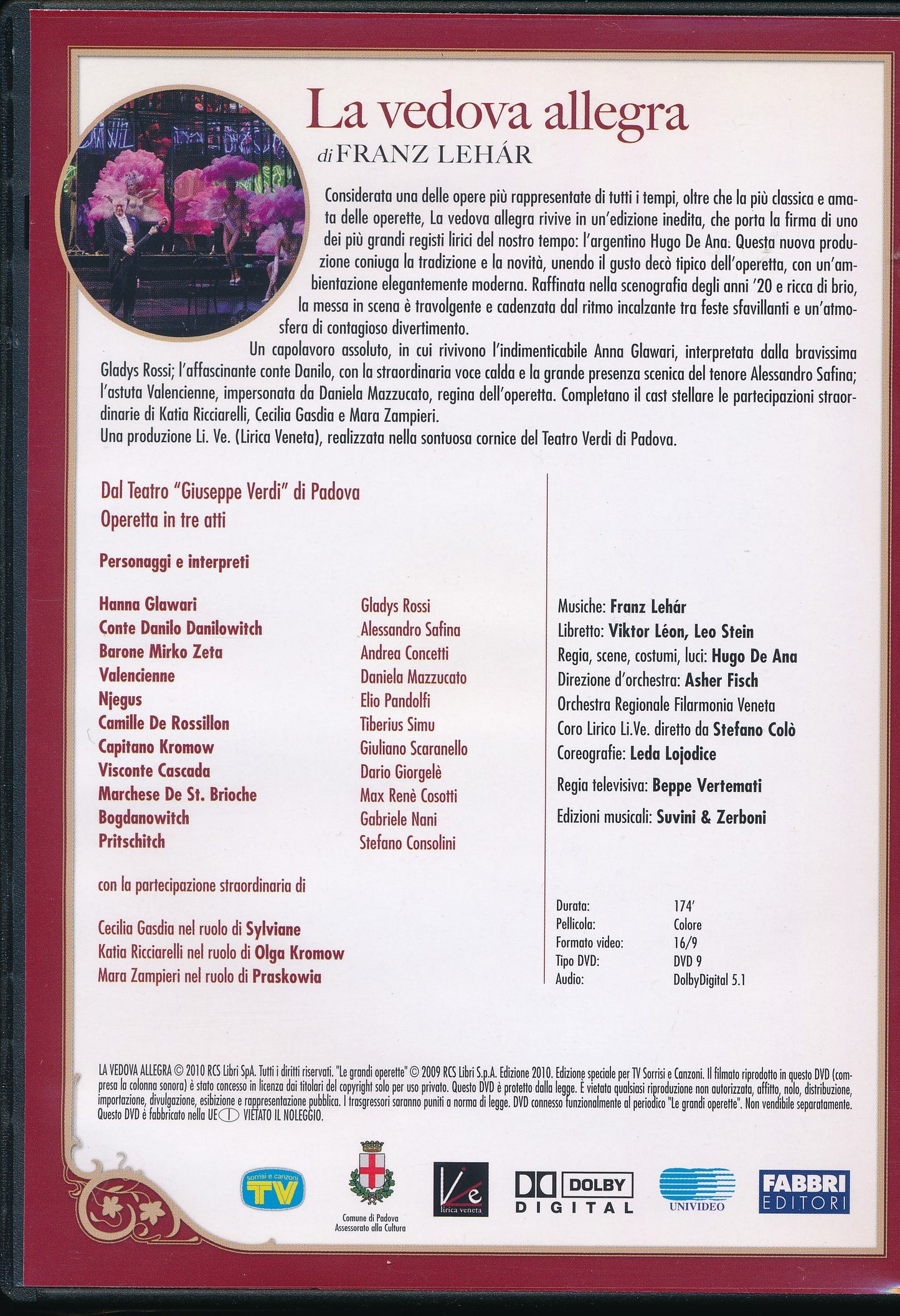 EBOND Le Grandi Operette - La vedova allegra DVD DB775341