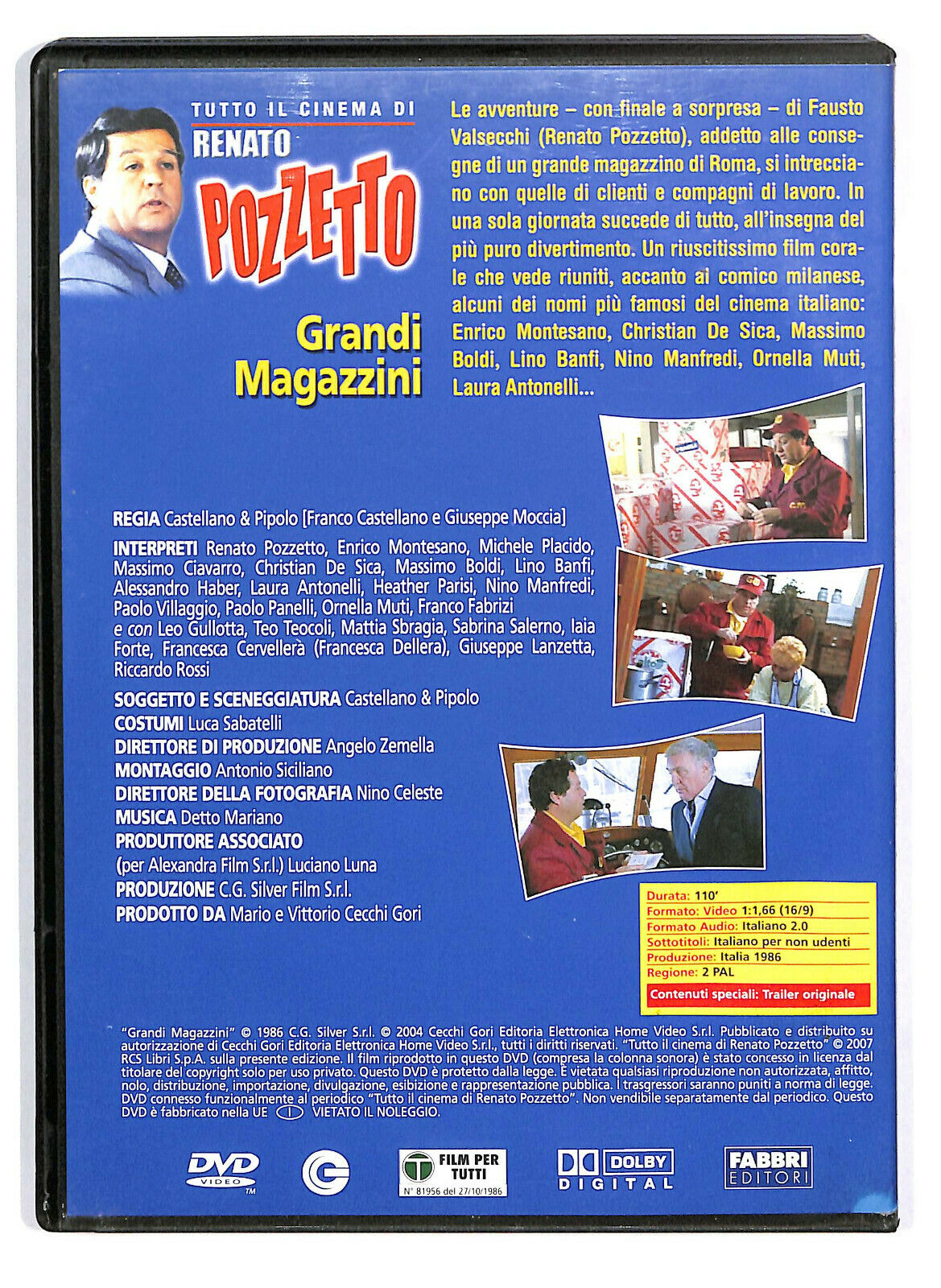 EBOND Tutto Il Cinema Di Renato Pozzetto - Grandi Magazzini DVD DB775346