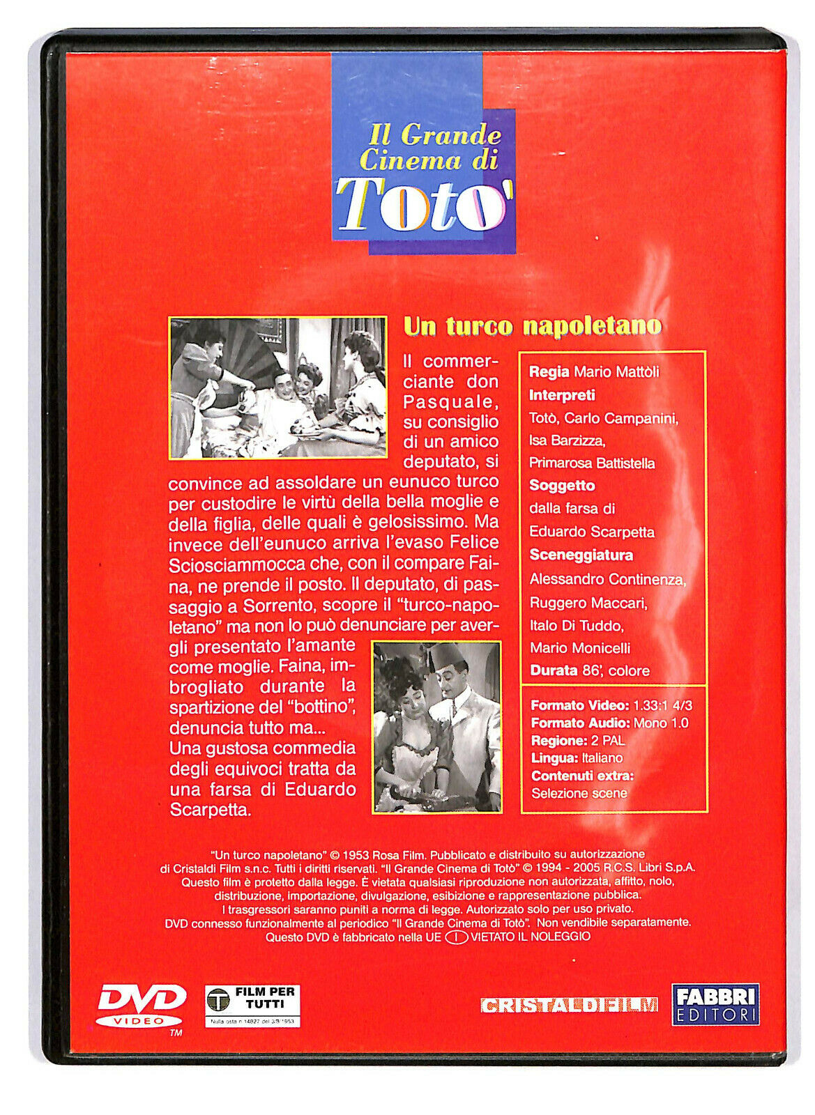 EBOND Toto - Un Turco Napoletano  Editoriale DVD DB775361