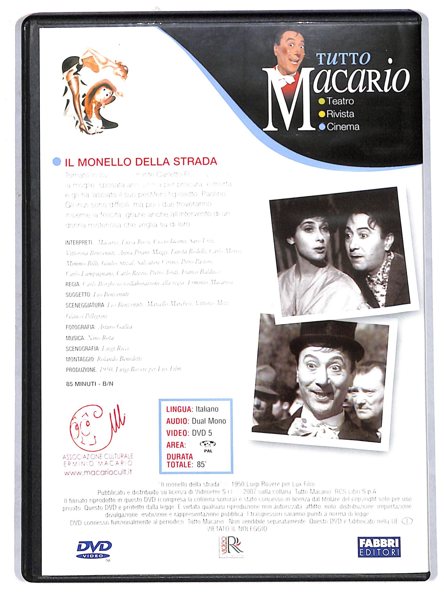 EBOND tutto macario - Il monello della strada EDITORIALE DVD DB775610