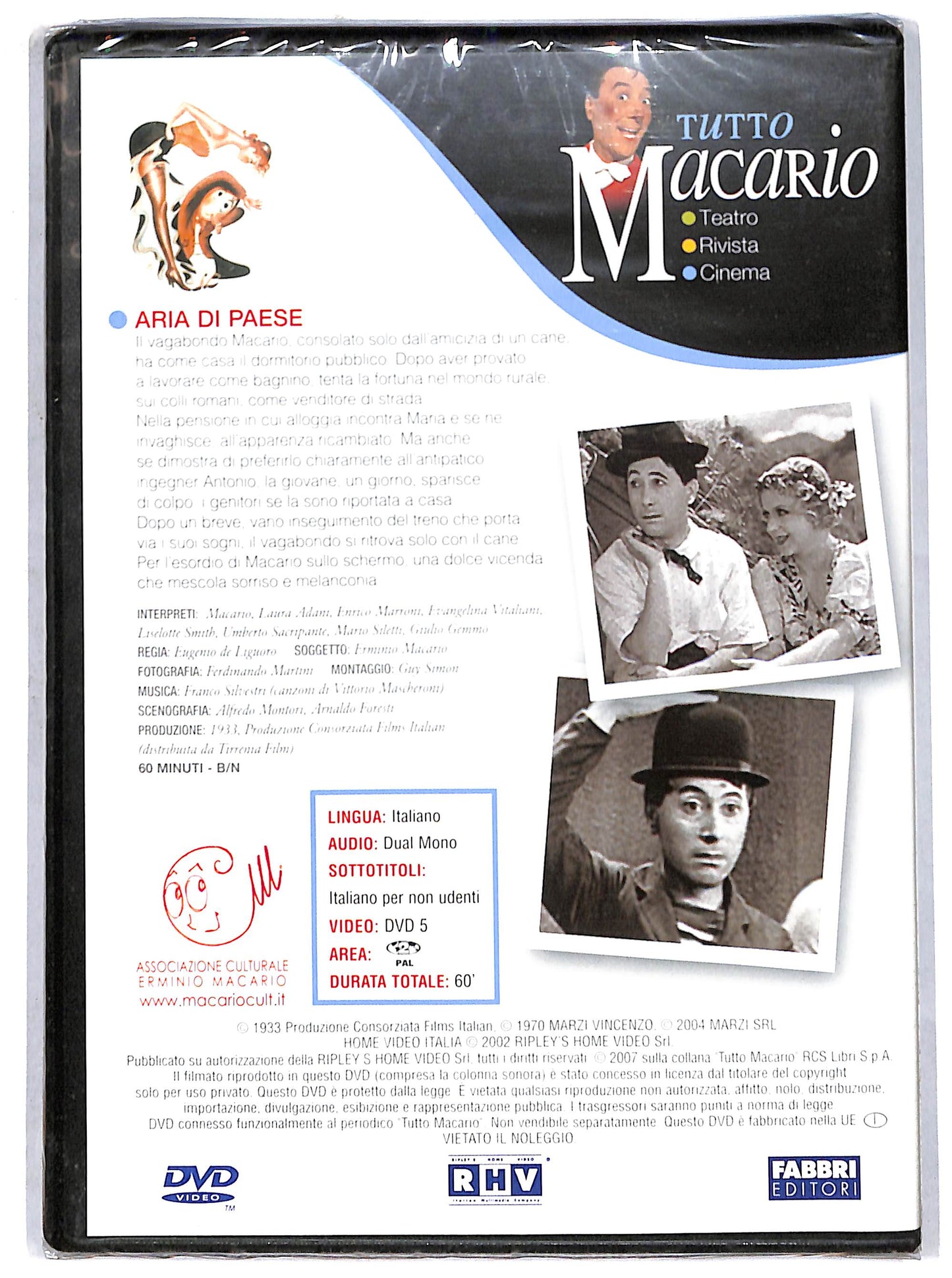 EBOND tutto macario - Aria di paese EDITORIALE DVD DB775616