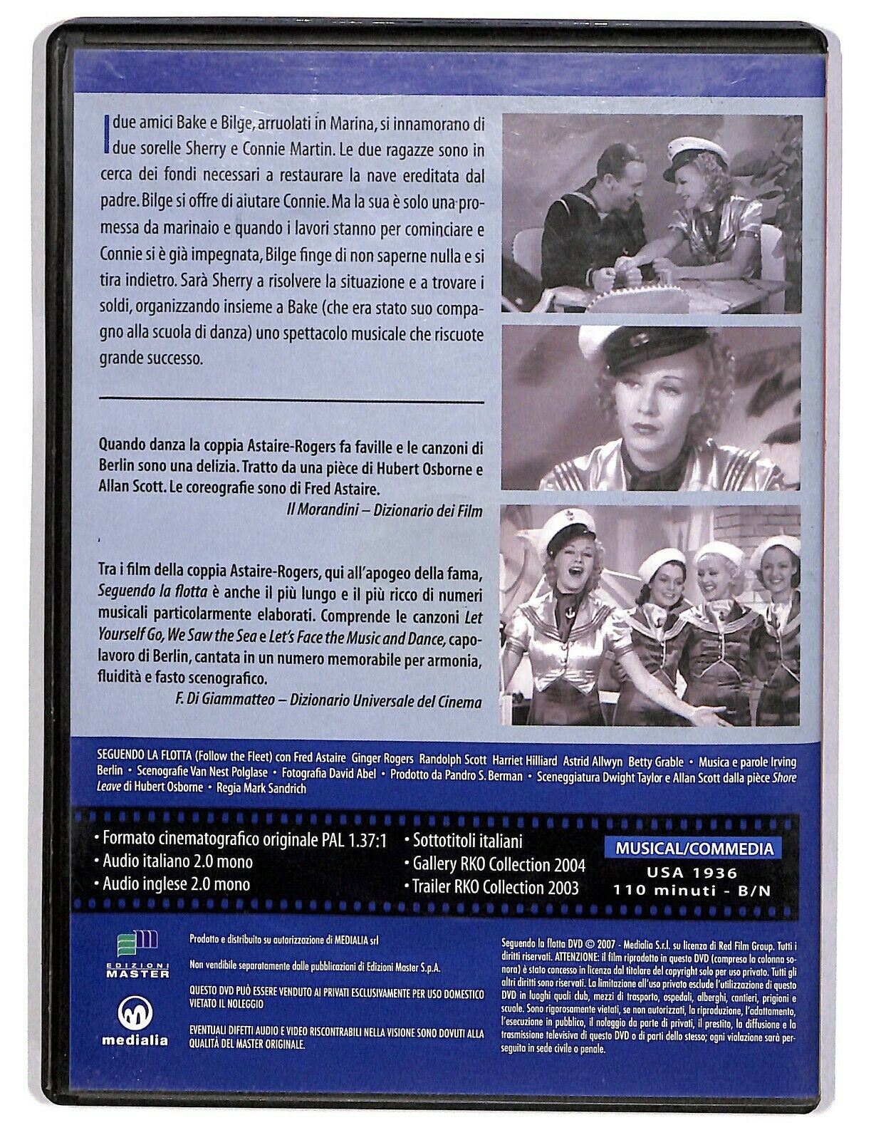 EBOND Seguendo La Flotta Con Fred Astaire e Ginger Rogers Editoriale DVD DB775635