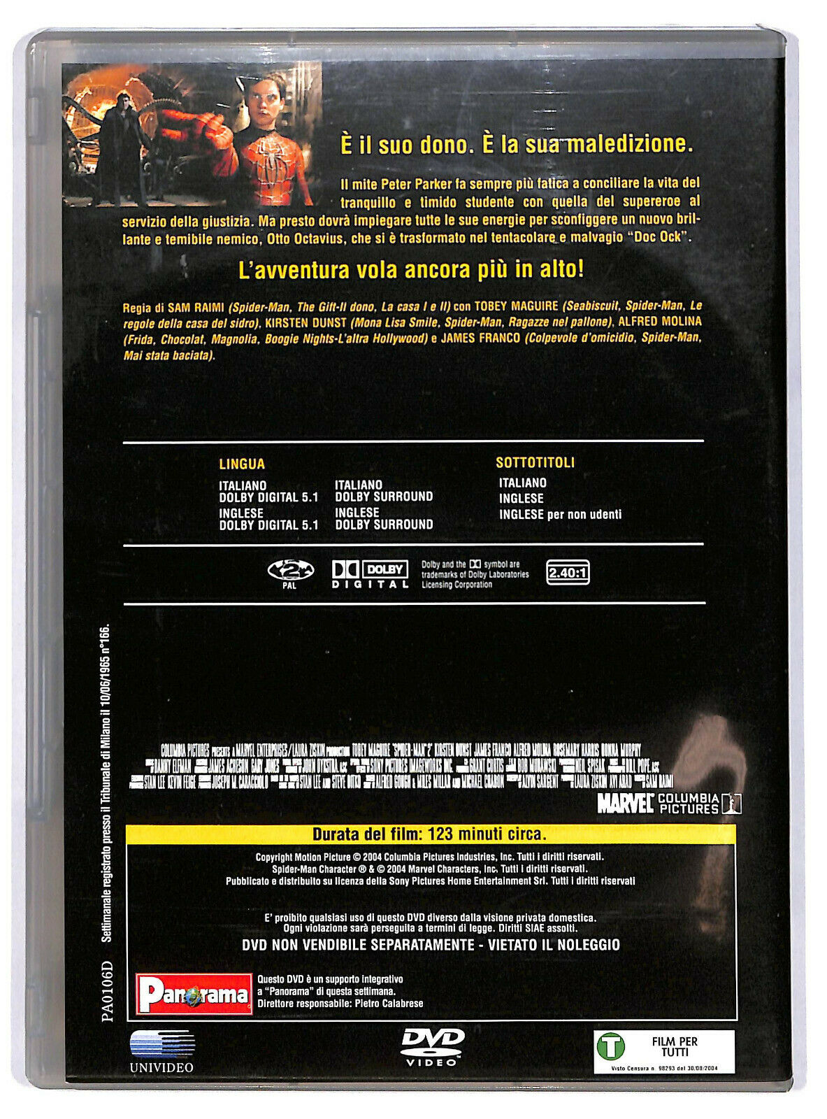 EBOND Spider-man 2 Editoriale DVD DB775763