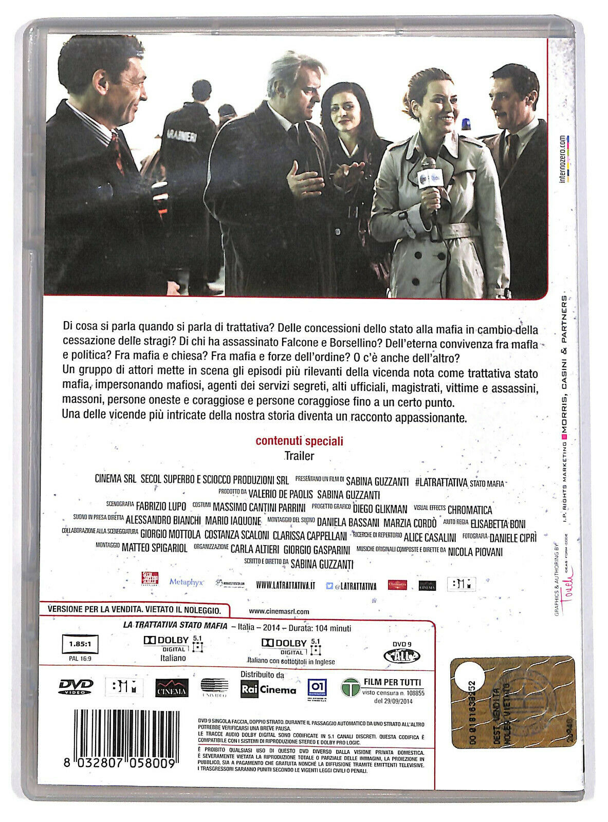 EBOND La Trattativa Stato Mafia NOLEGGIO DVD DB776113