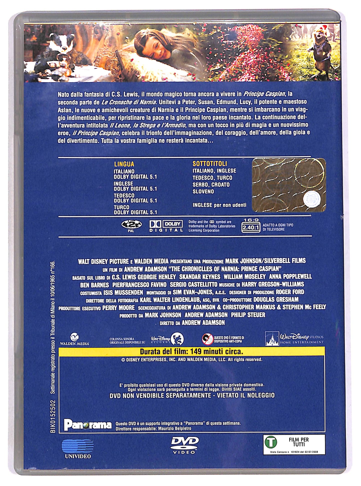 EBOND Le cronache di Narnia - Il principe Caspian EDITORIALE DVD DB776135