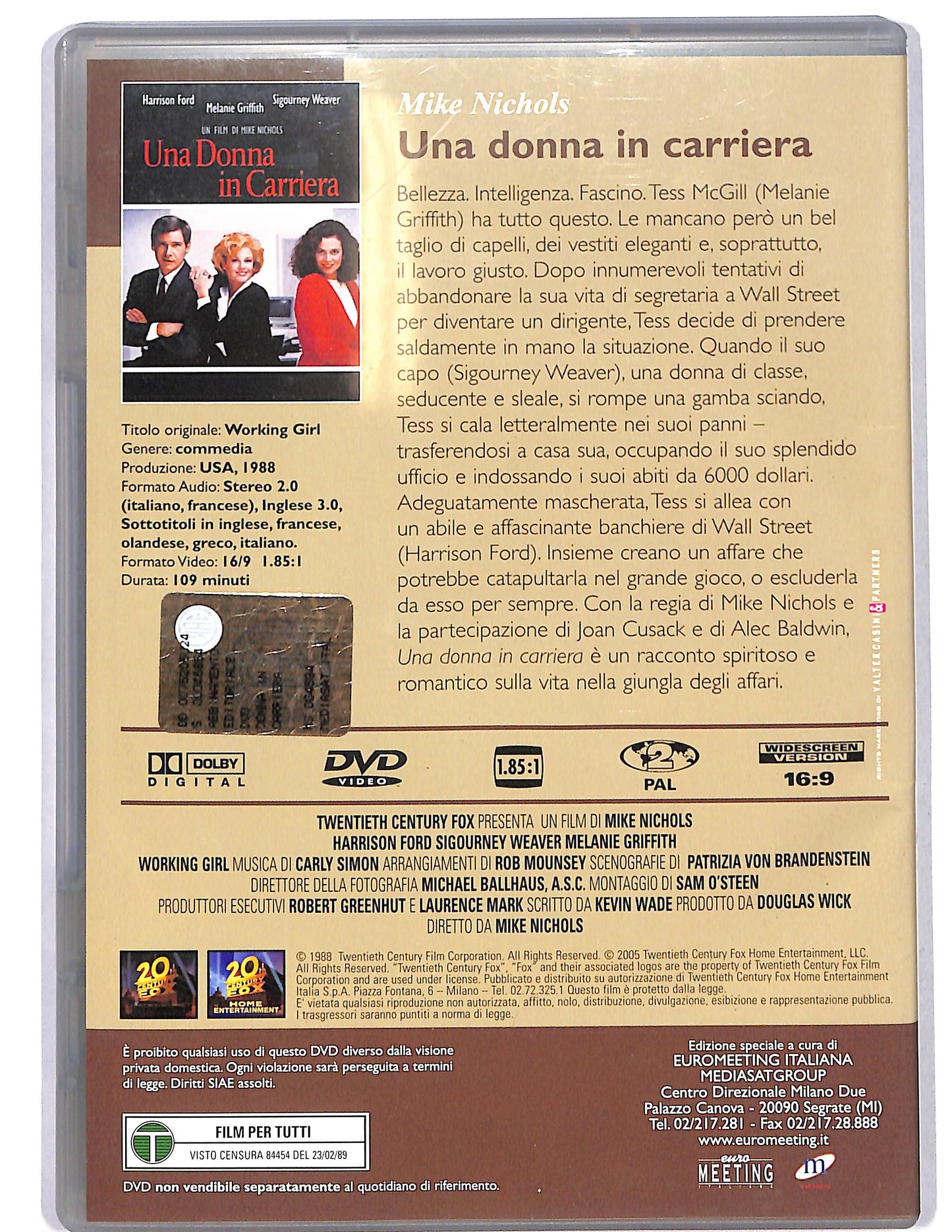 EBOND Una donna in carriera EDITORIALE DVD DB776164