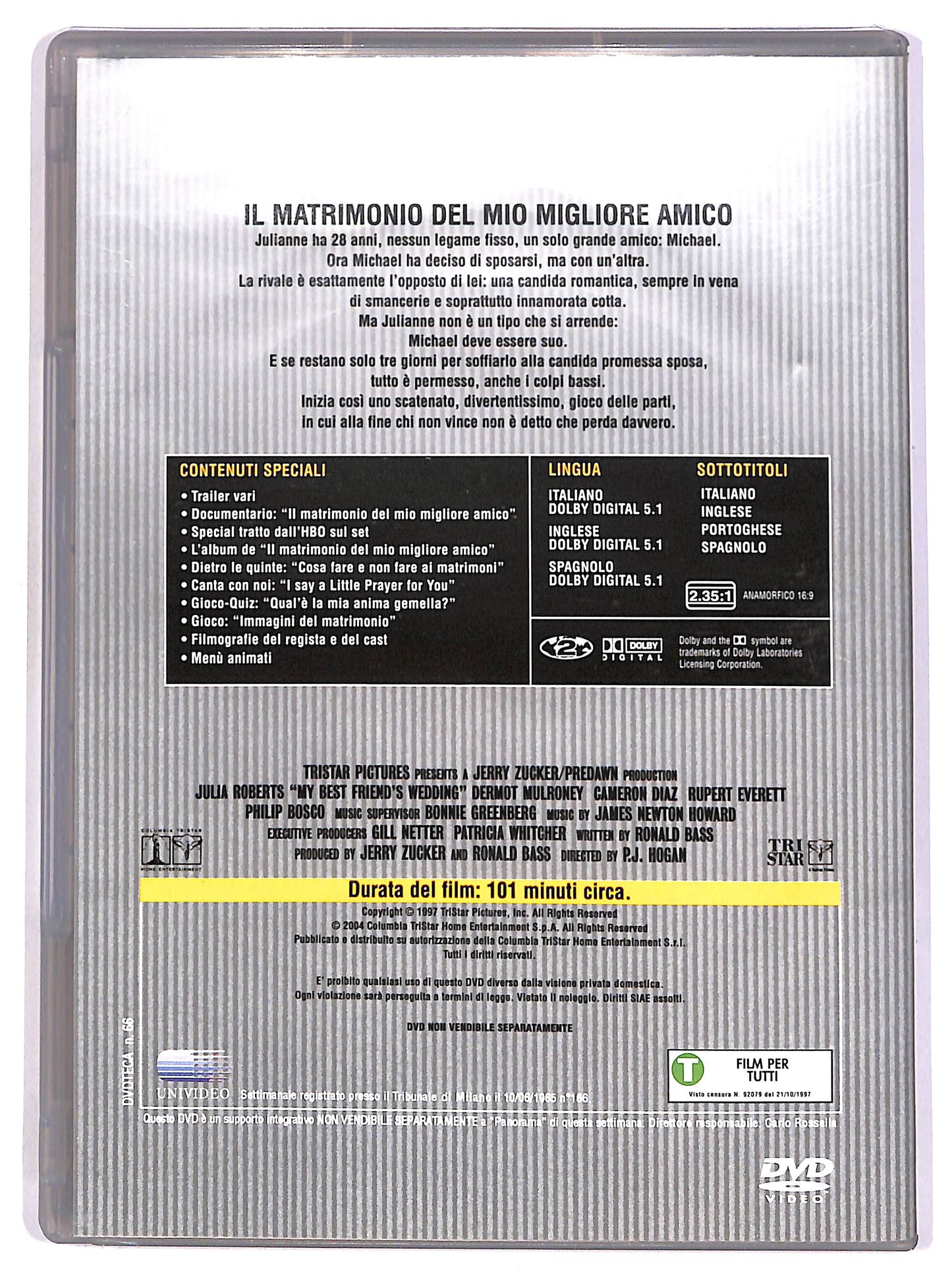 EBOND Il matrimonio del mio migliore amico EDITORIALE DVD DB776359