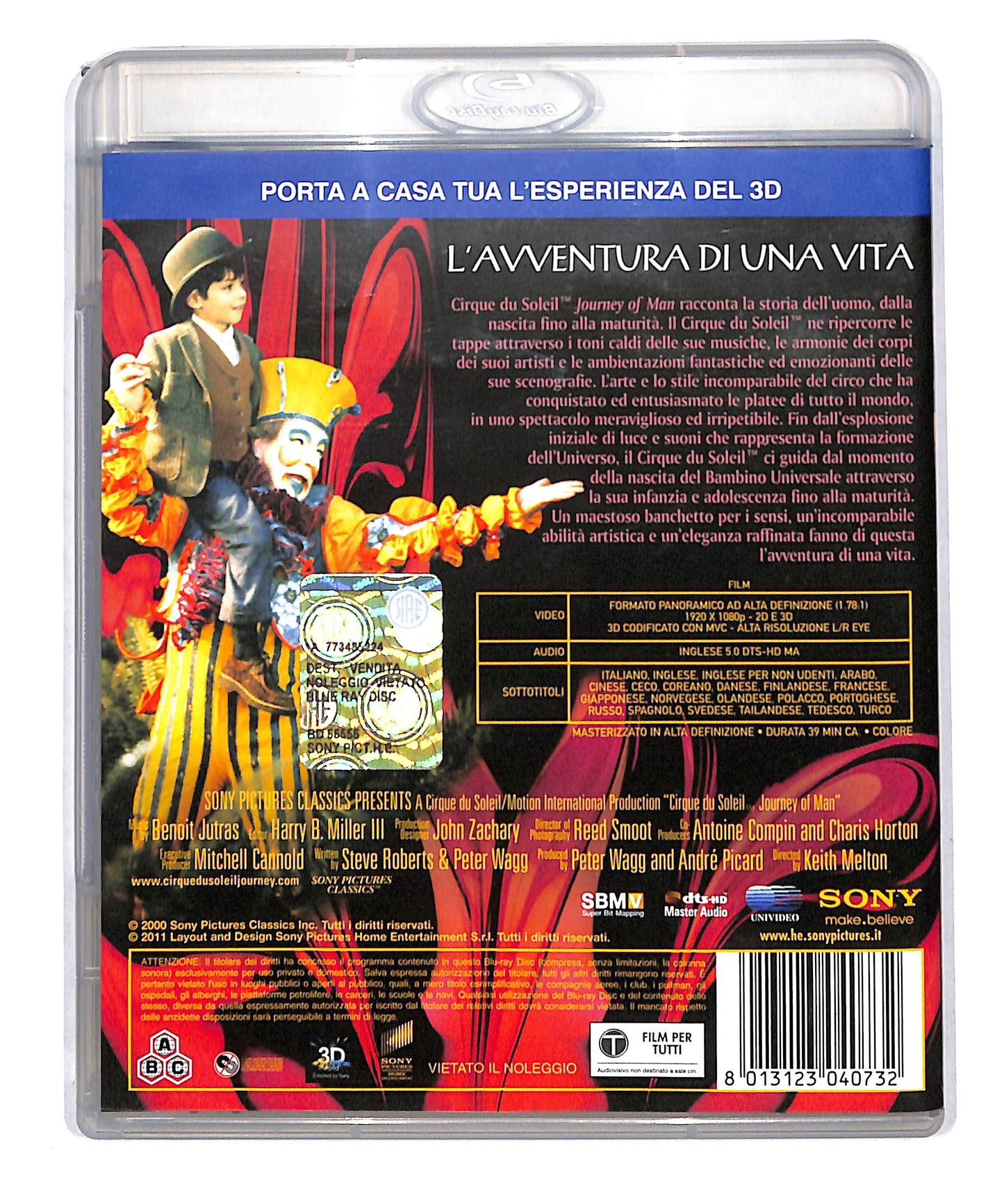 EBOND Cirque Du Soleil - Journey Of Man BLURAY 3D BLURAY DB777803