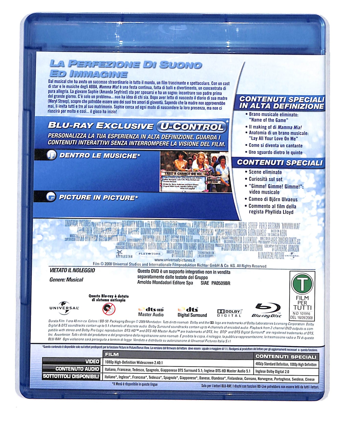 EBOND Mamma Mia EDITORIALE BLURAY DB777807