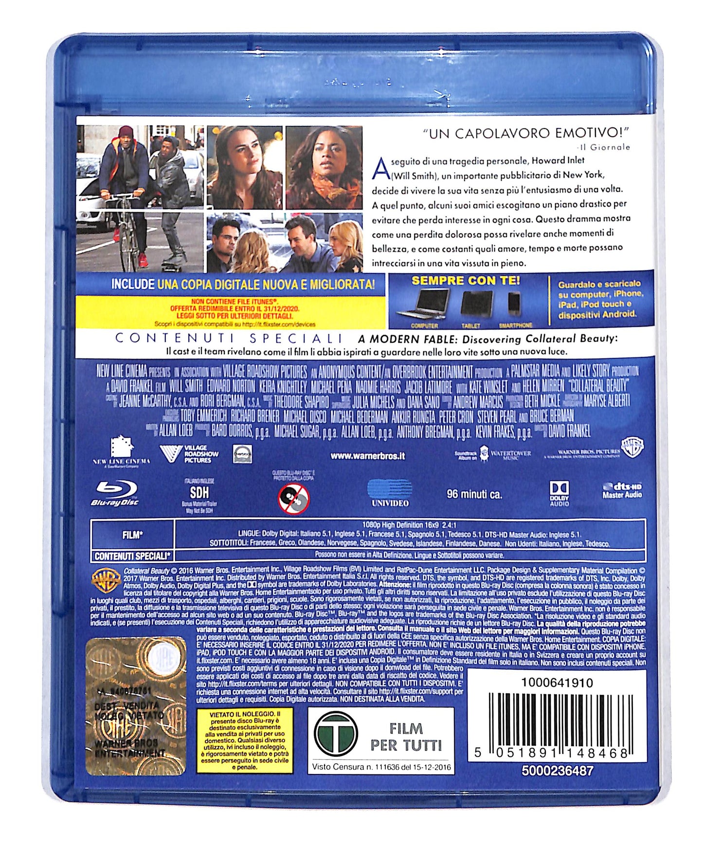EBOND Collateral Beauty BLURAY + Copia Digitale BLURAY DB777829