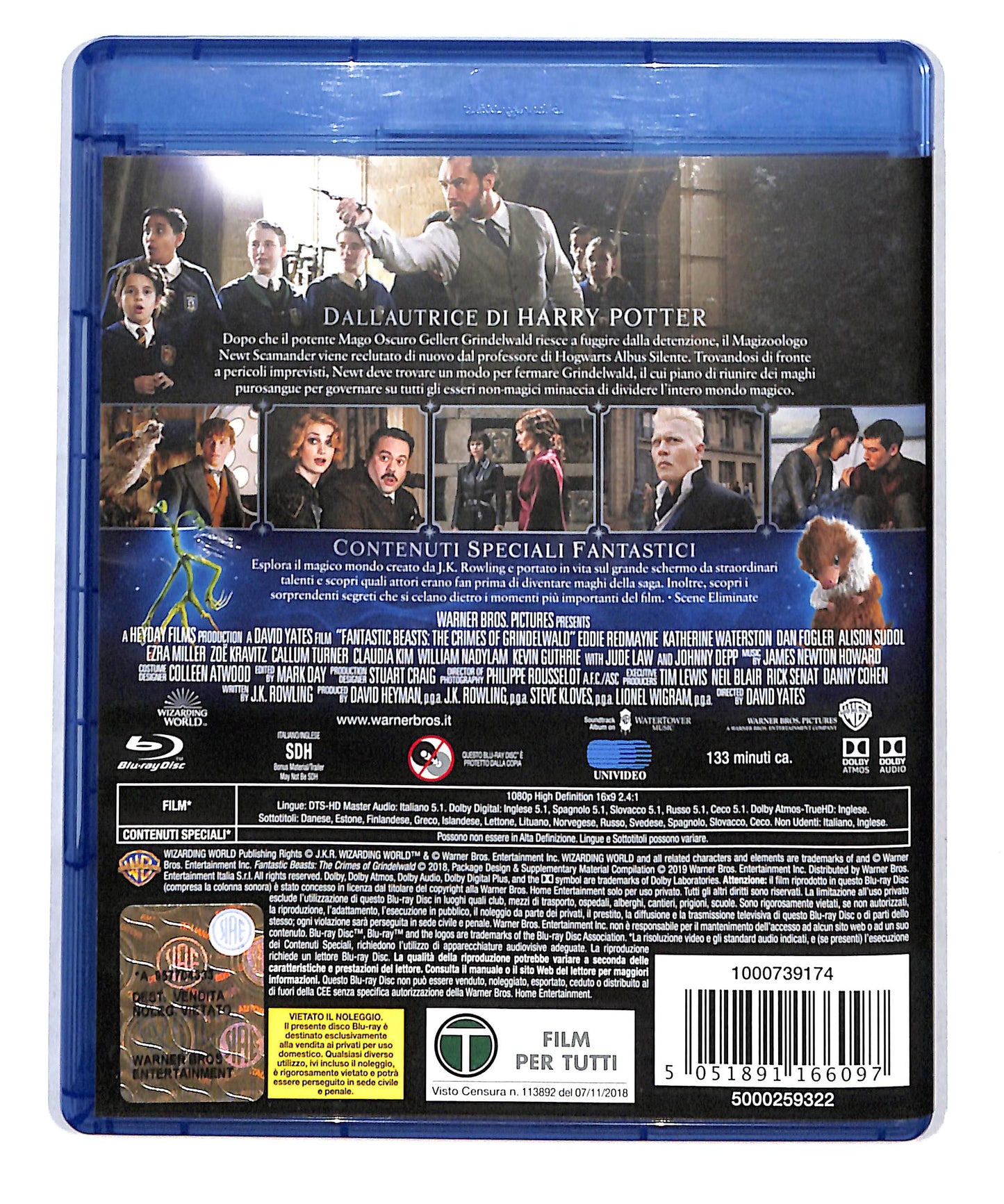 EBOND Animali fantastici - I crimini di Grindelwald BLURAY DB777835