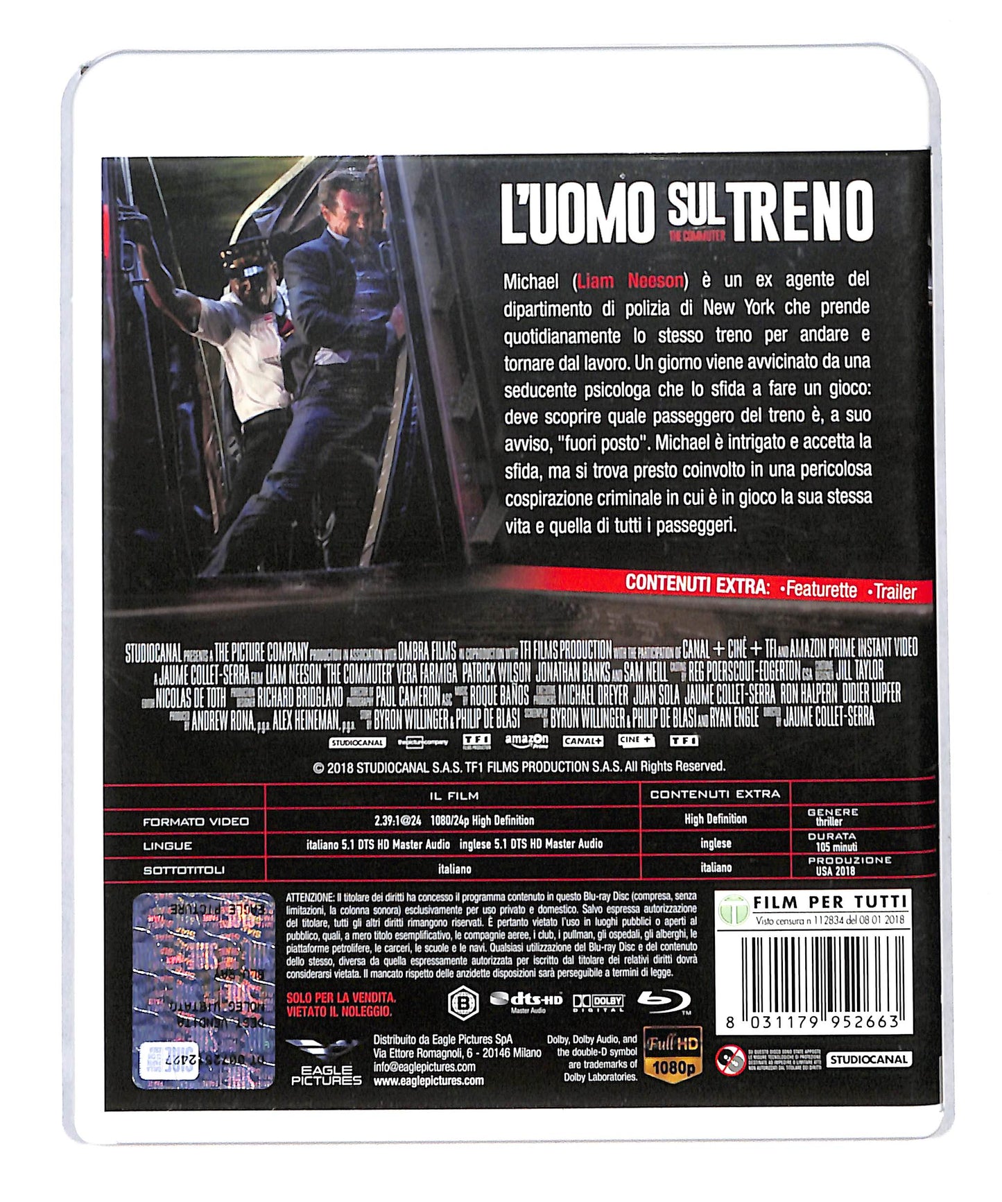 EBOND L'uomo sul treno BLURAY BLURAY DB777845