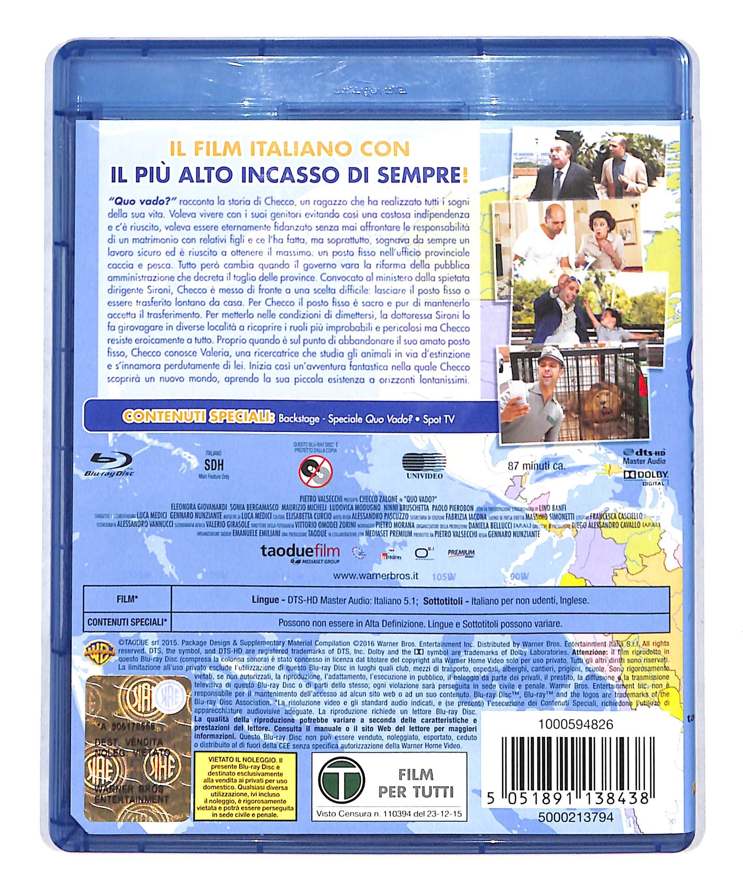 EBOND Checco Zalone - Qui Vado? BLURAY DB777861