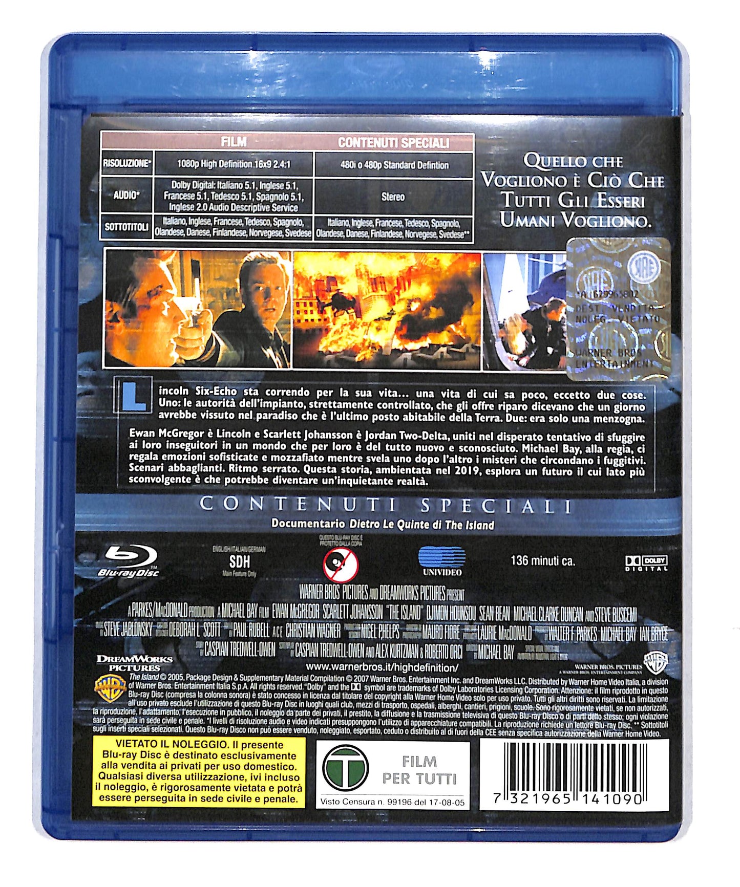 EBOND The island BLURAY BLURAY DB777866