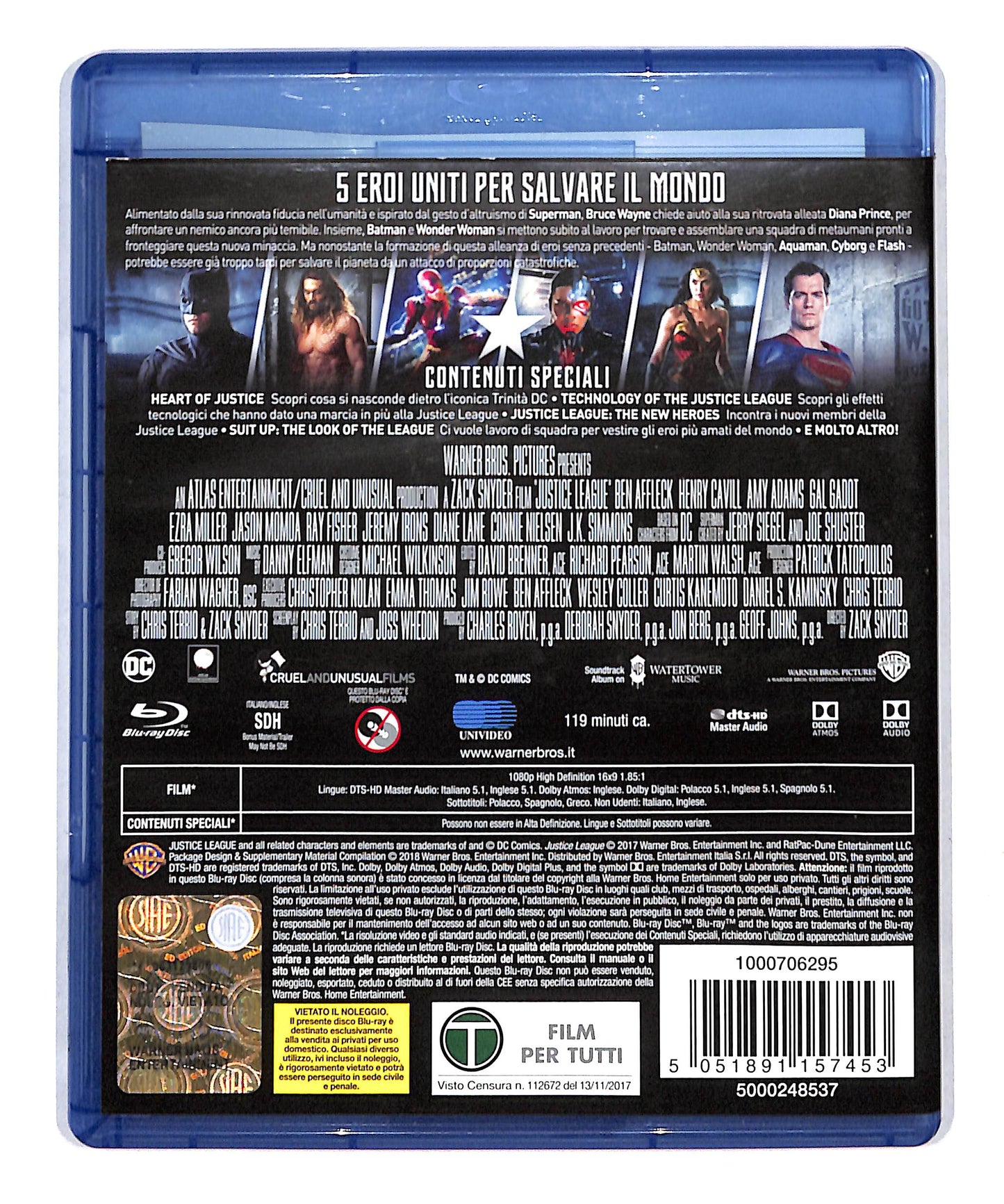 EBOND Justice league BLURAY BLURAY DB777881