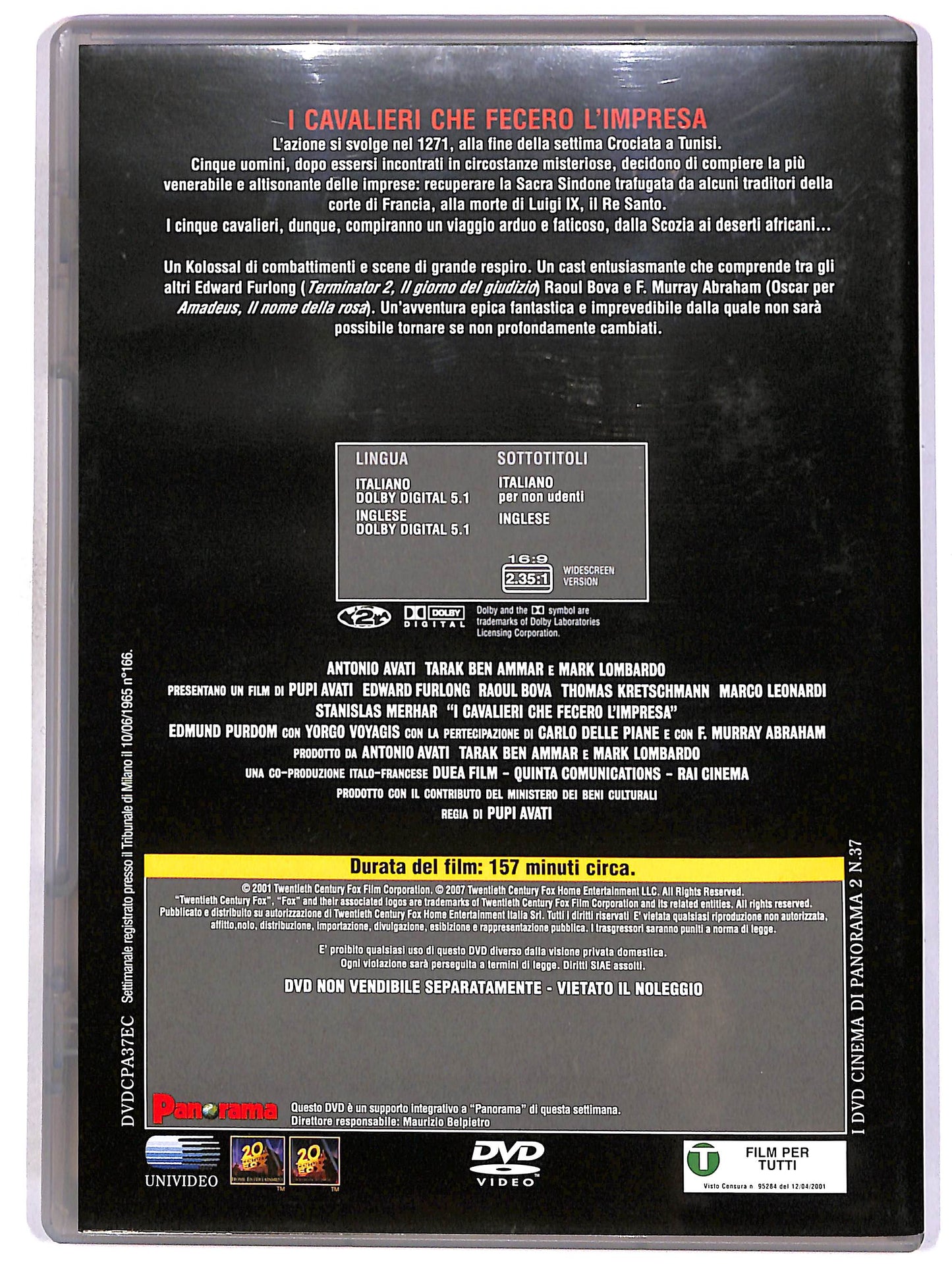 EBOND I cavalieri che fecero l'impresa EDITORIALE DVD DB778128