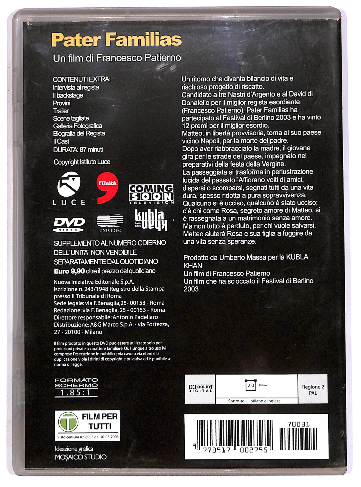 EBOND Pater familias EDITORIALE DVD DB778906
