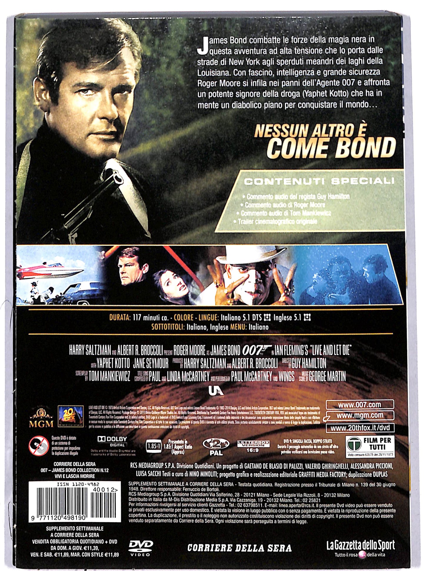 EBOND 007 - Vivi e lascia morire volume 12 EDITORIALE DVD DB778909