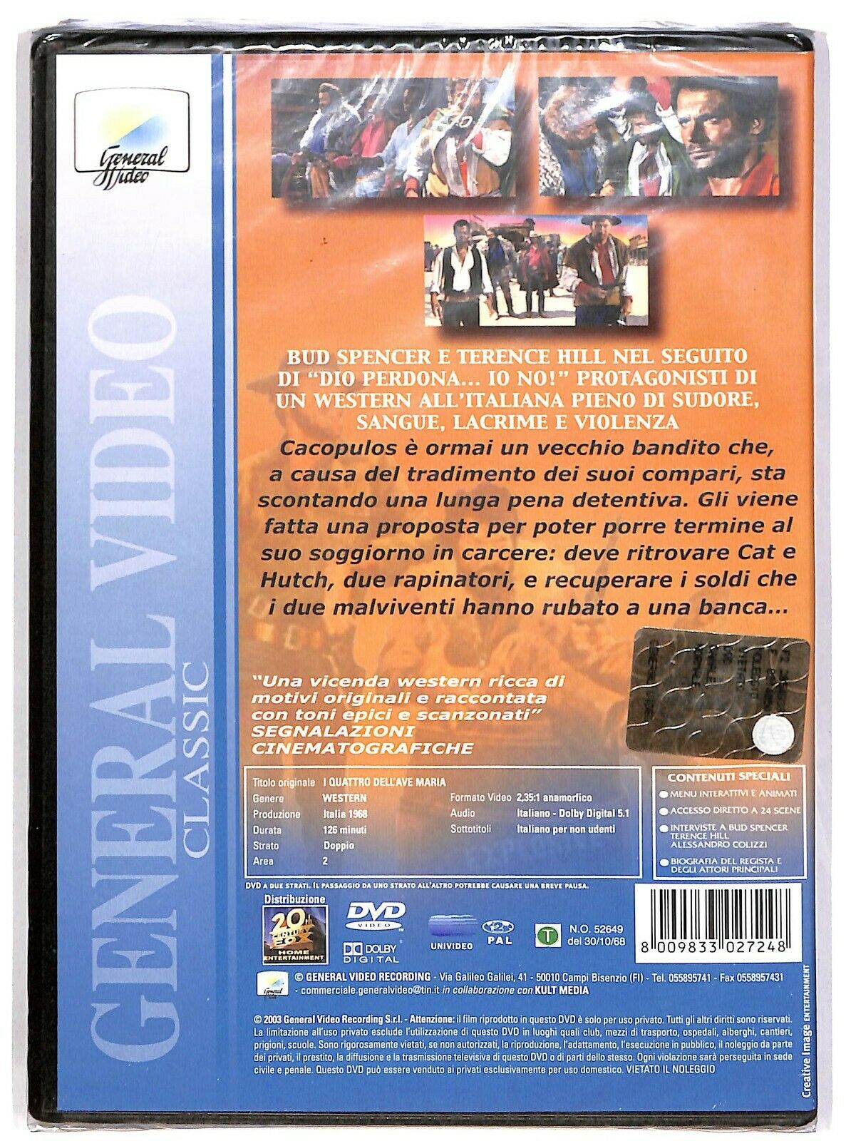 EBOND I Quattro Dell'ave Maria Con Bud Spencer, Terence Hill DVD DB779101