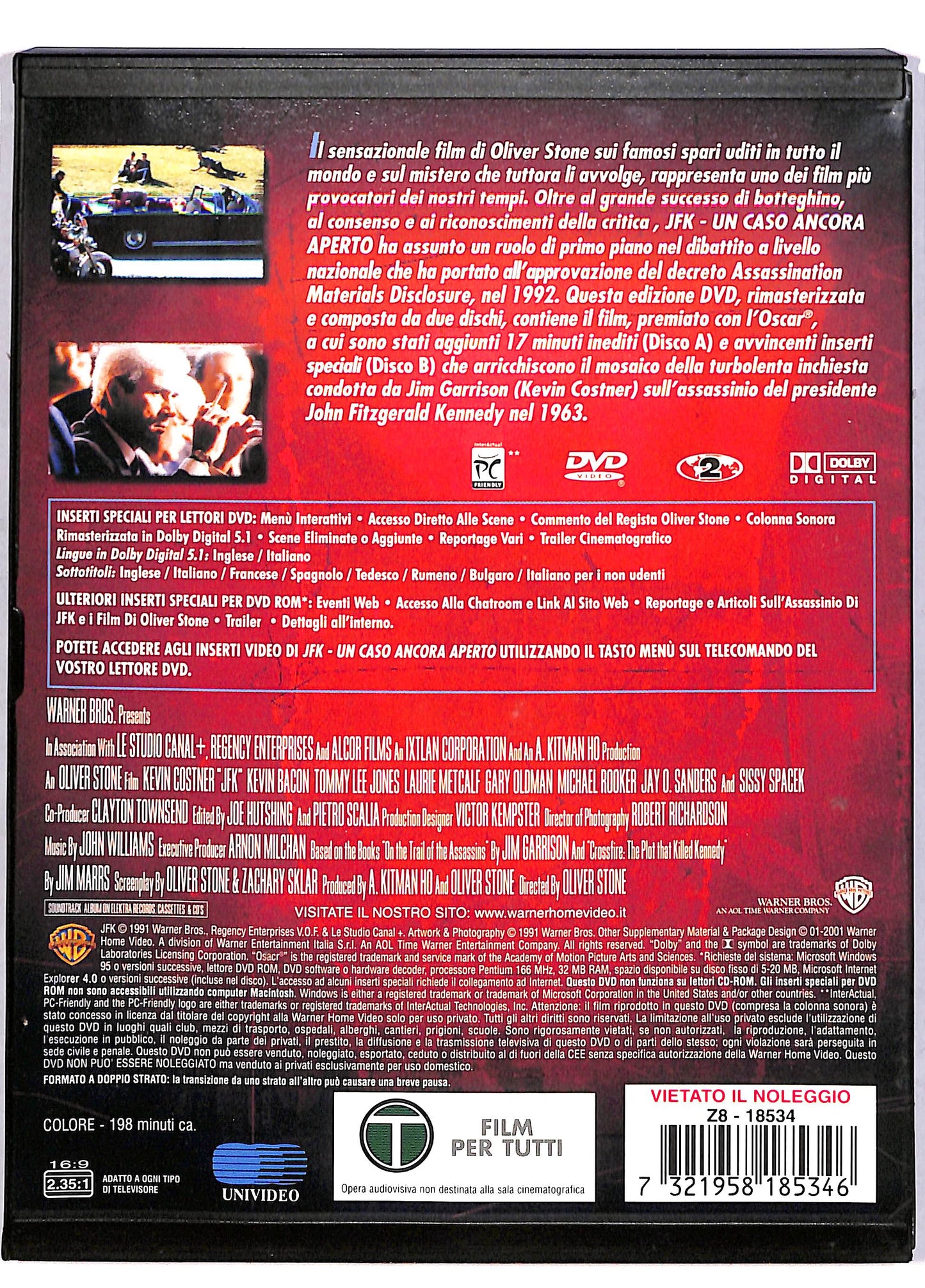EBOND Jfk - Un Caso Ancora Aperto SNAPPER DVD DB779131