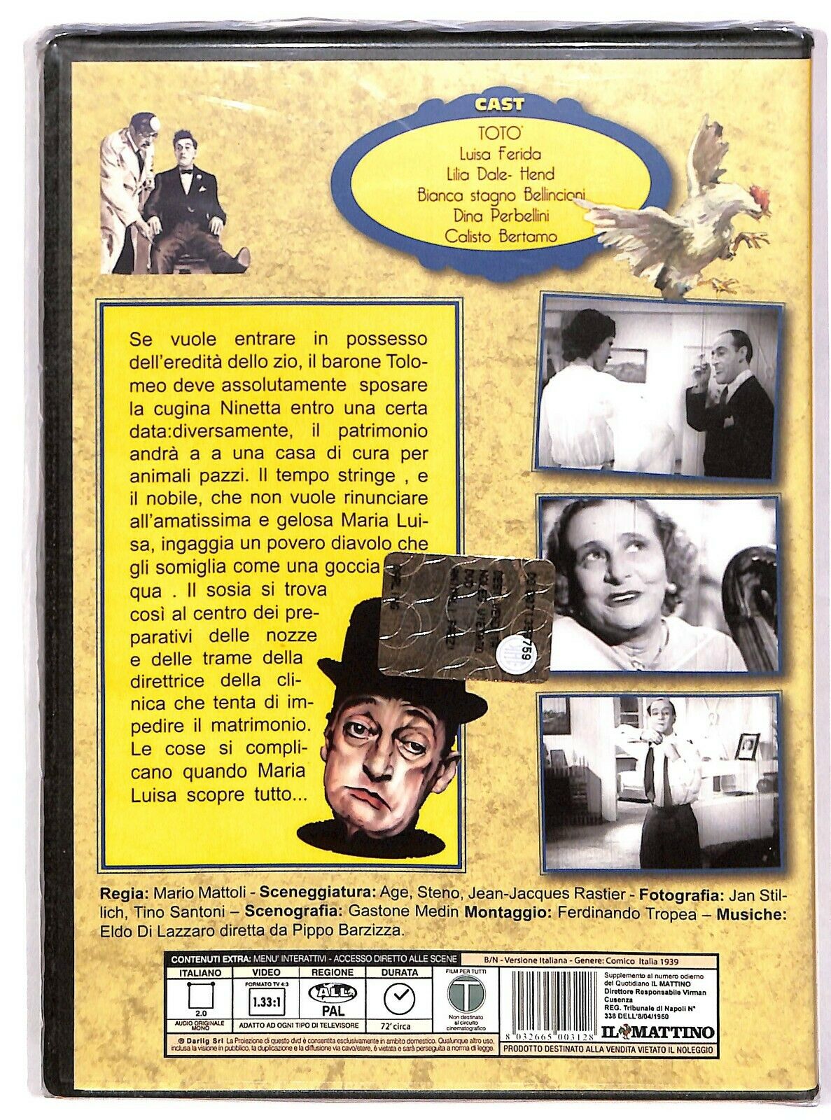 EBOND Animali Pazzi Di Carlo Ludovico Bragaglia Con Toto Editoriale DVD DB779156