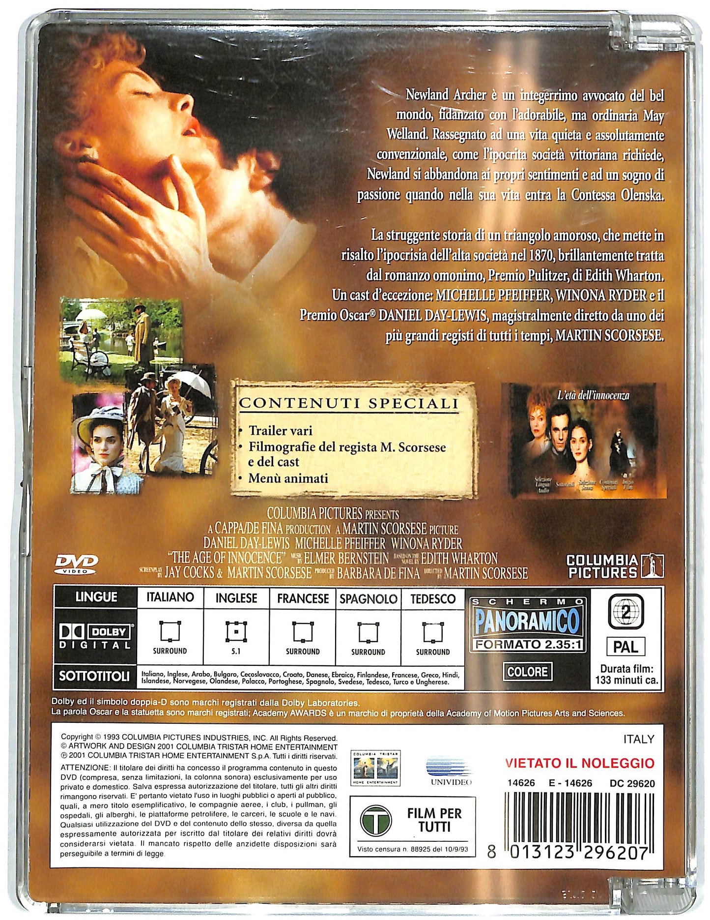 EBOND L'eta dell'innocenza SJB DVD DB779221