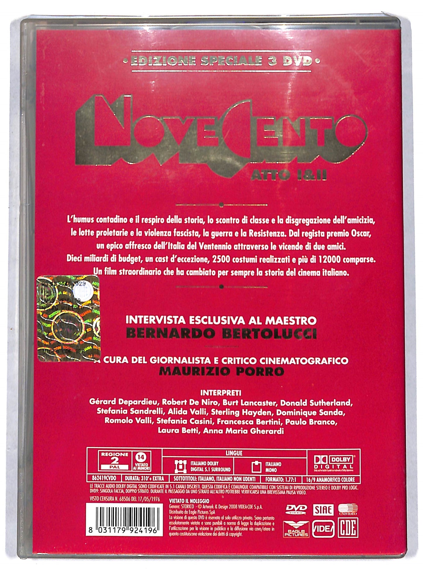 EBOND novecento, atto I e II DVD DB779239