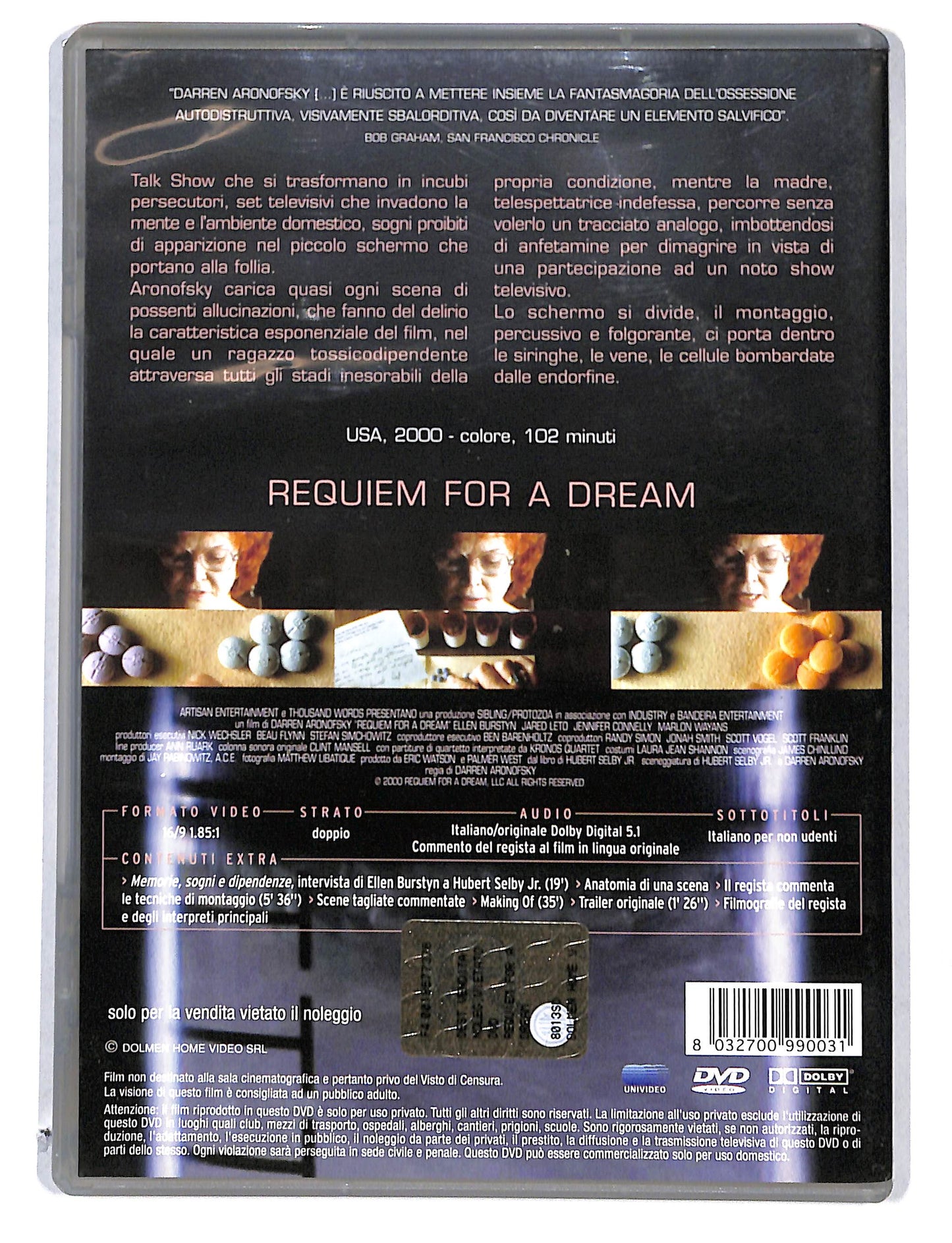 EBOND Requiem for a Dream DVD DB780115