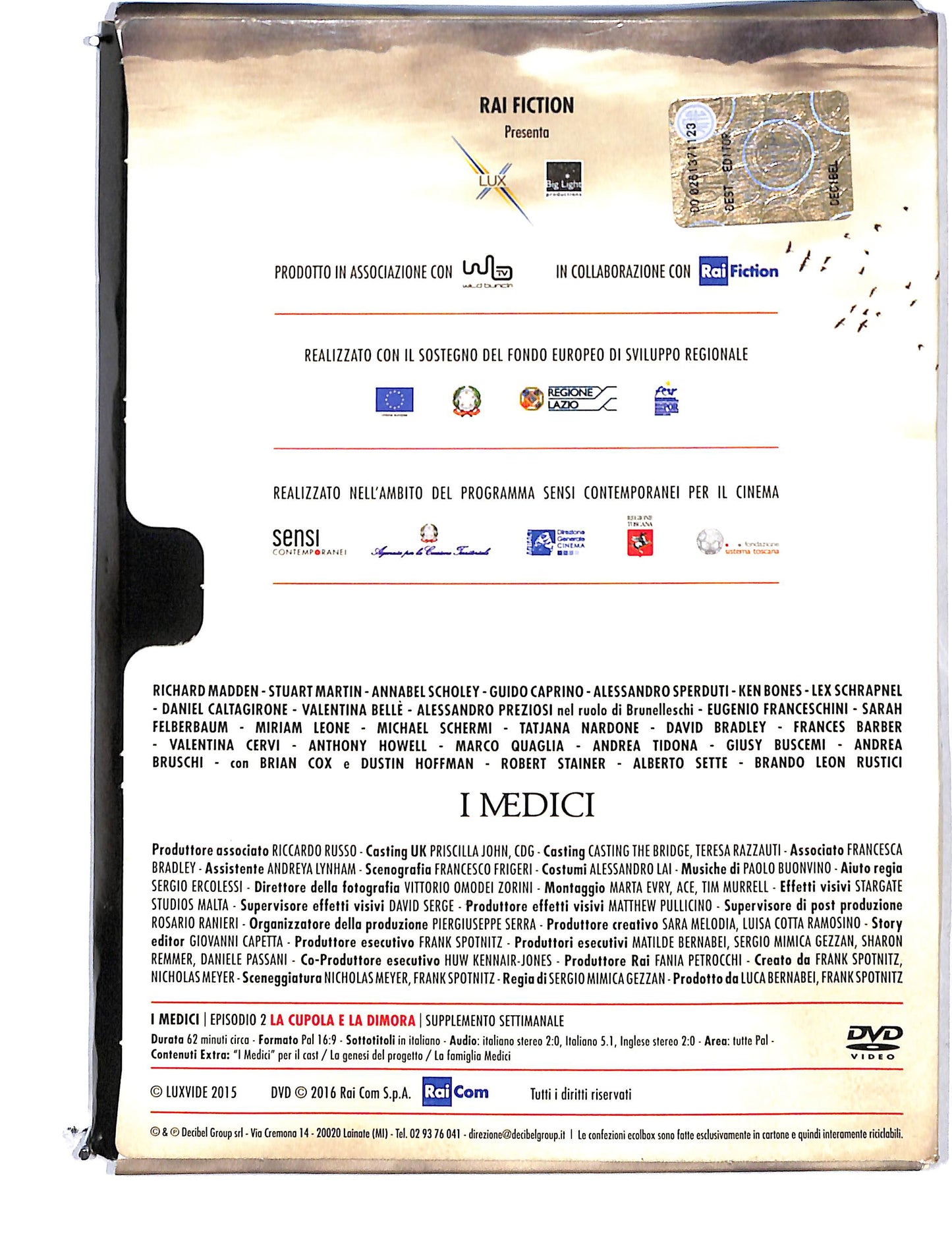 EBOND I Medici vol.2 la cupola e la dimora EDITORIALE DVD DB780124