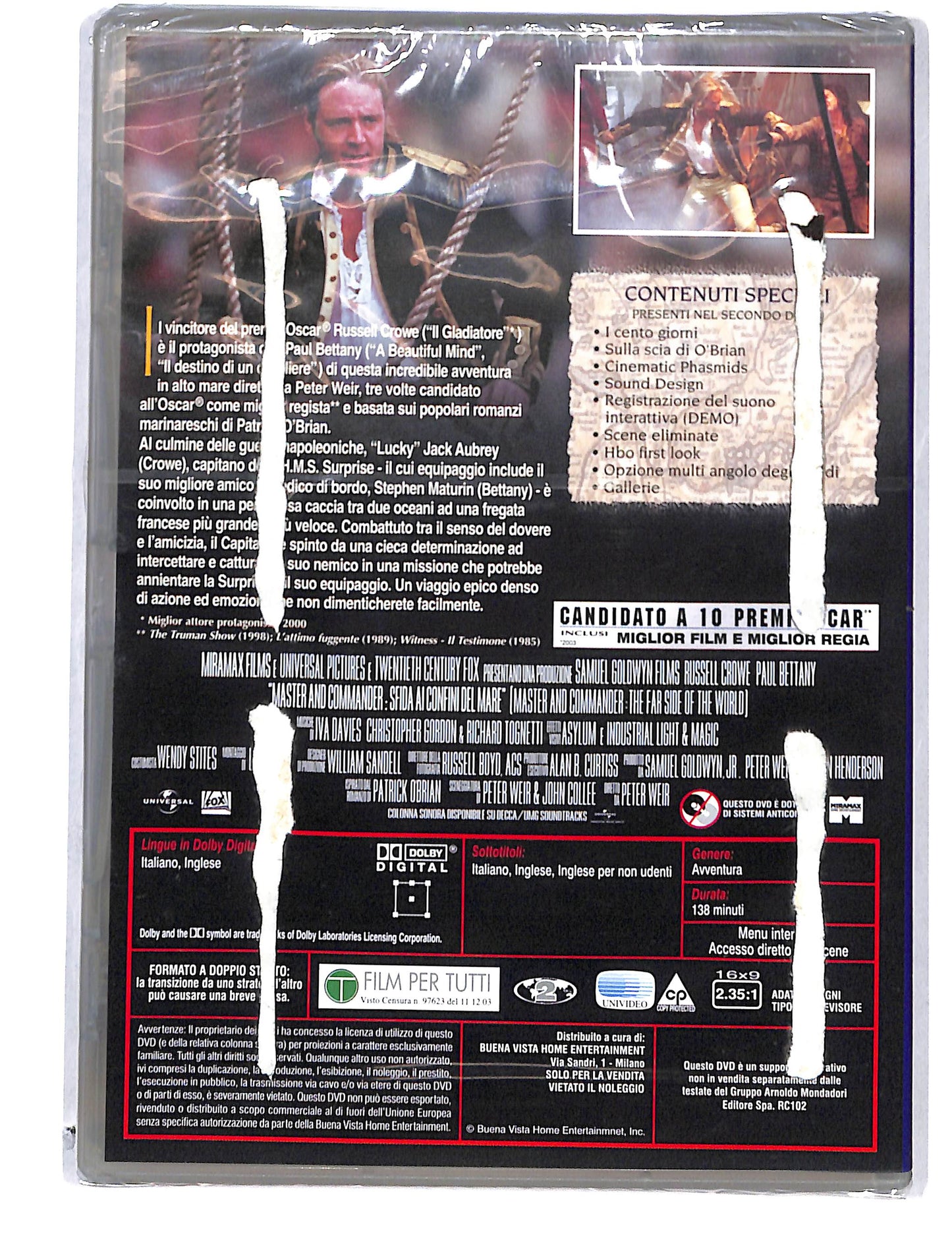 EBOND Master and Commander sfida ia confini del mare EDITORIALE DVD DB780131