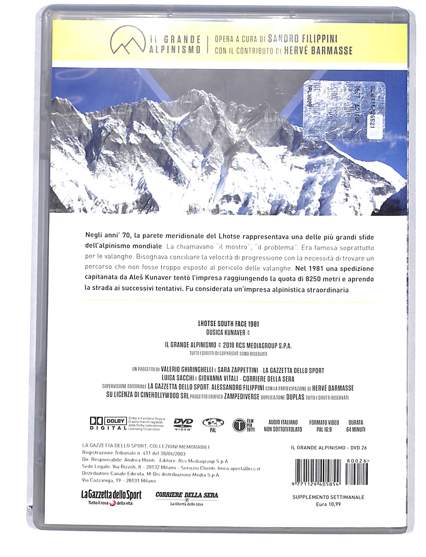EBOND Il Grande Alpinismo vol.26 Lhoste Southe face 1981 DVD DB780150