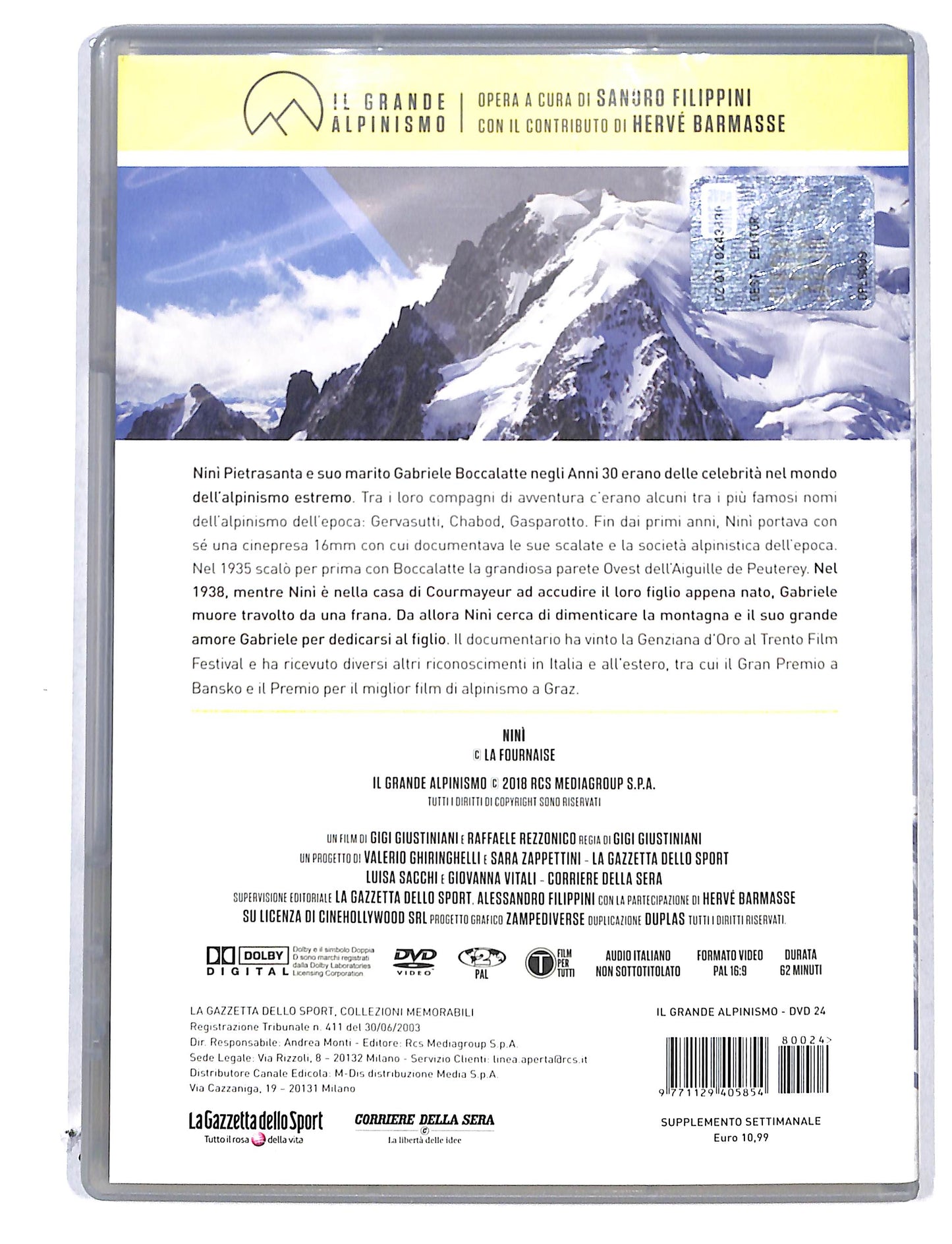 EBOND Il Grande Alpinismo vol.24 Nini EDITORIALE DVD DB780152