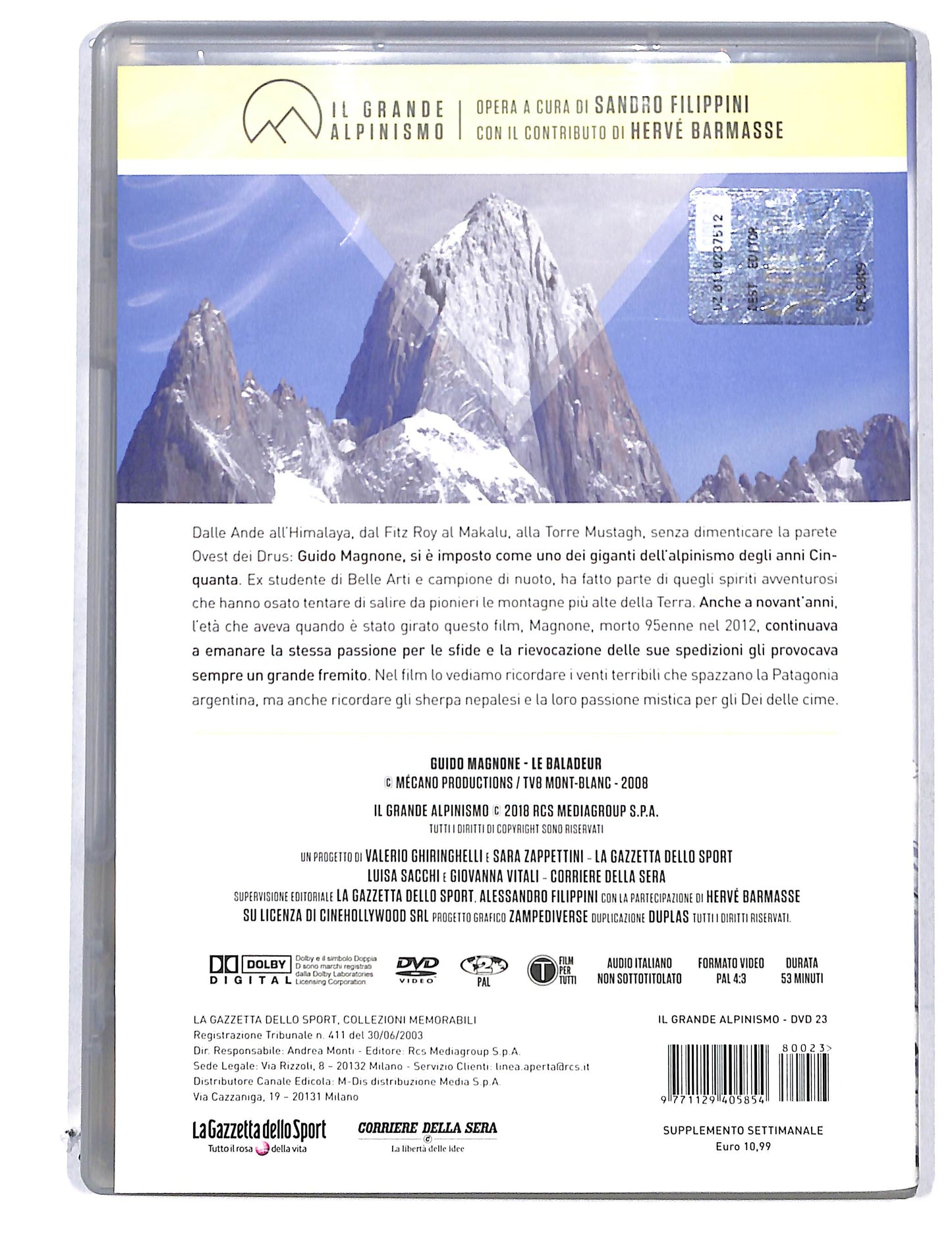 EBOND Il Grande Alpinismo vol.23 Guido Magnone le Baladeur DVD DB780153