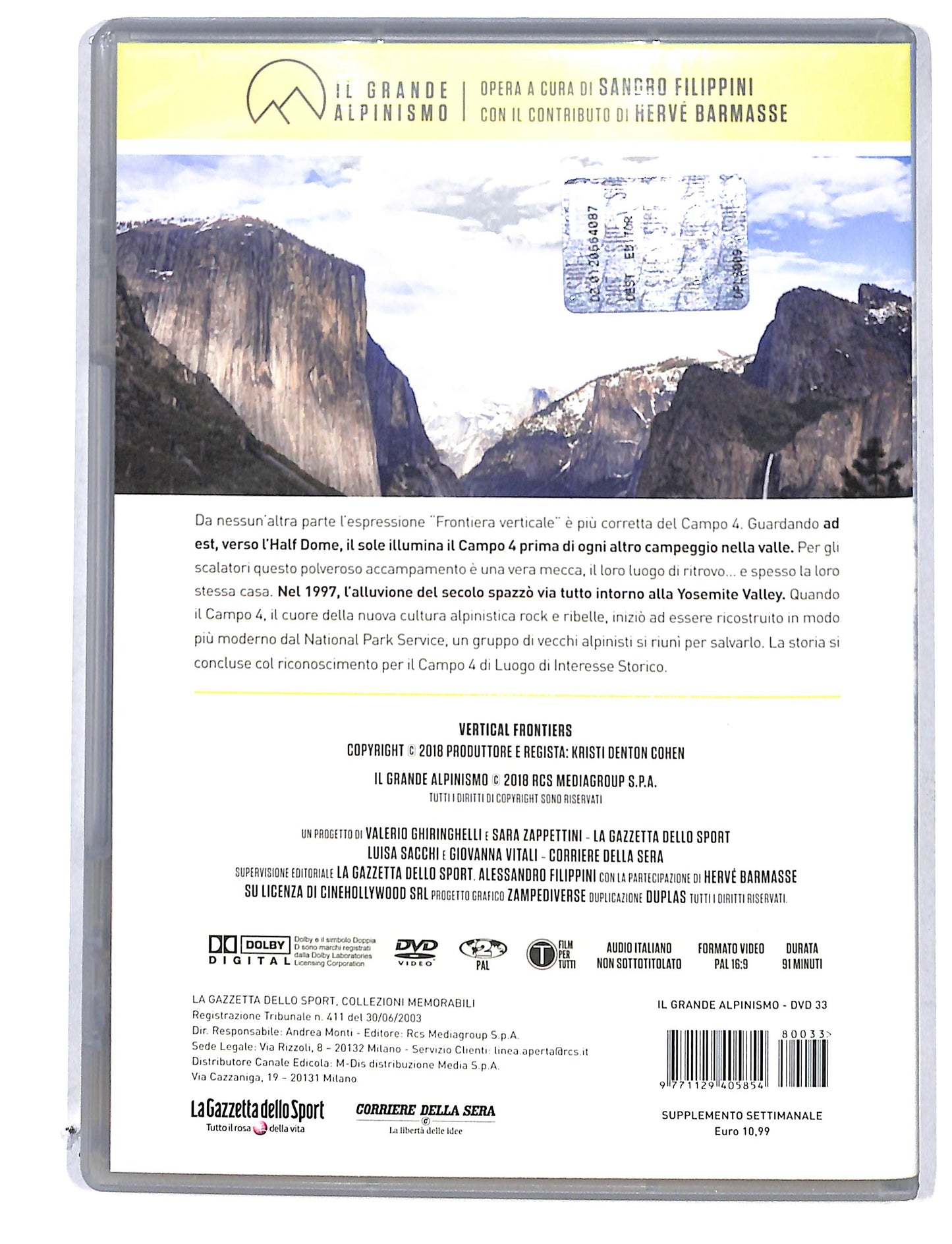 EBOND Il Grande Alpinismo vol. 33 Vertical Frontiers DVD DB780157